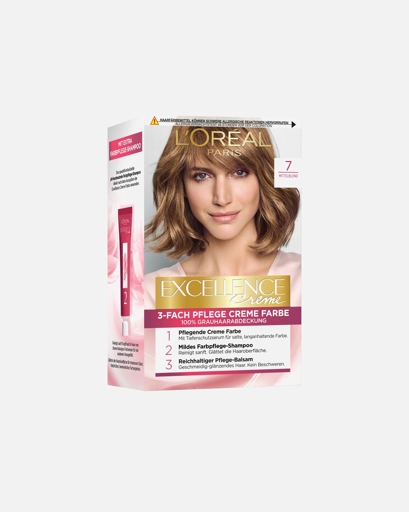 Haarfarbe für Weiblich L’Oréal Paris Excellence Crème Nr. 7 - Mittelblond