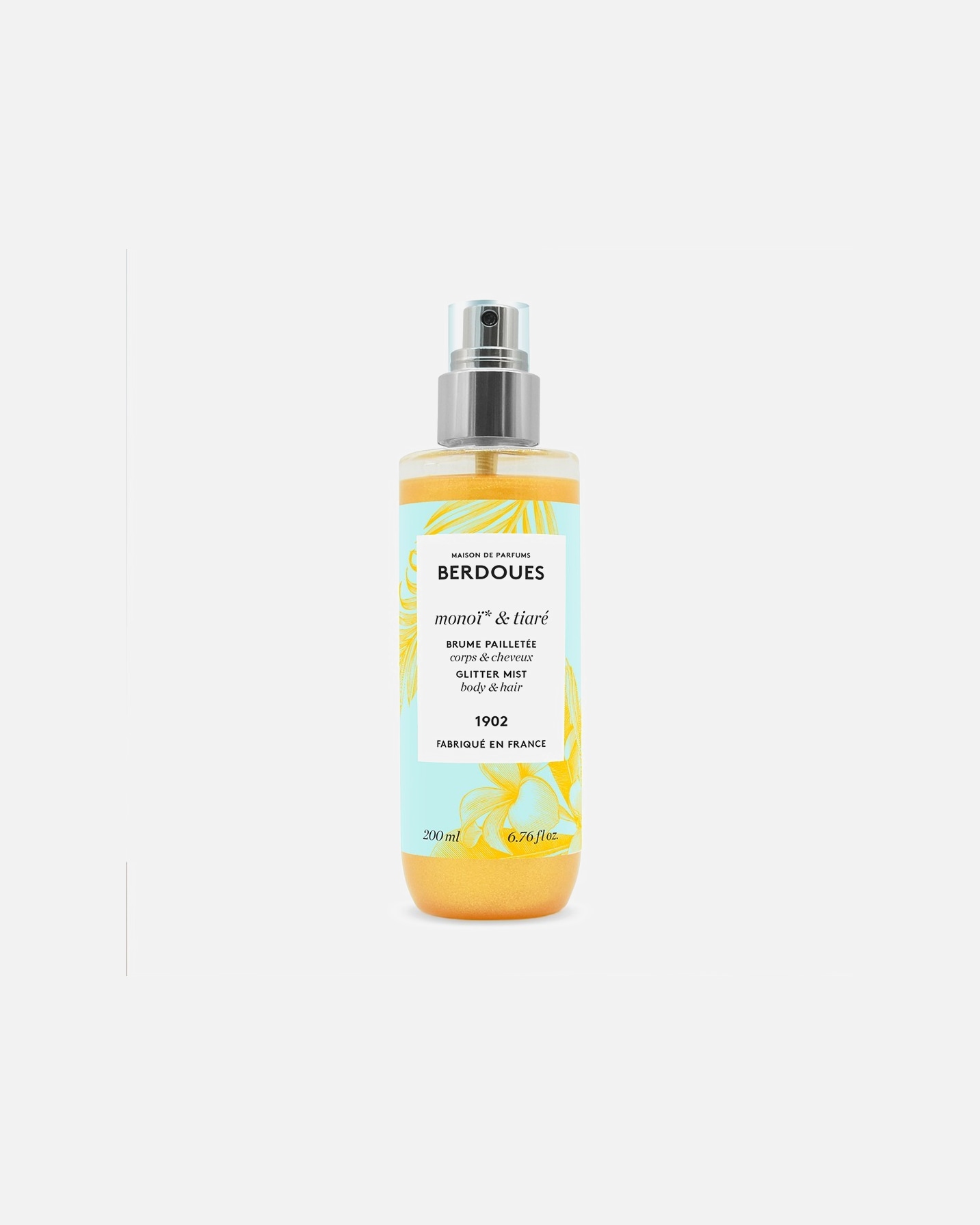 Spray pour le corps for FemmeBerdouesBrume pailletée Monoï & Tiaré200 ml