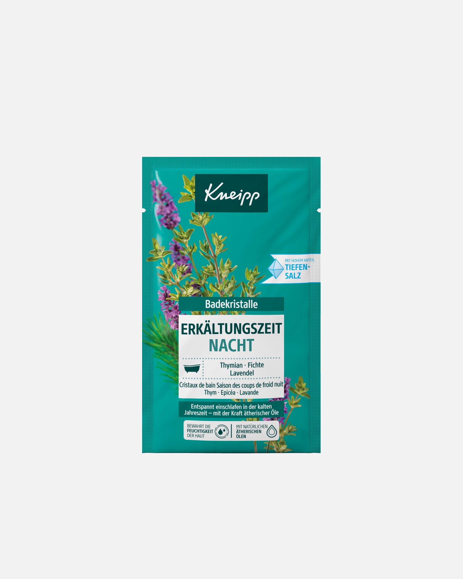 Badezusatz für Unisex Kneipp Erkältungszeit Nacht Badekristalle 60 Gramm