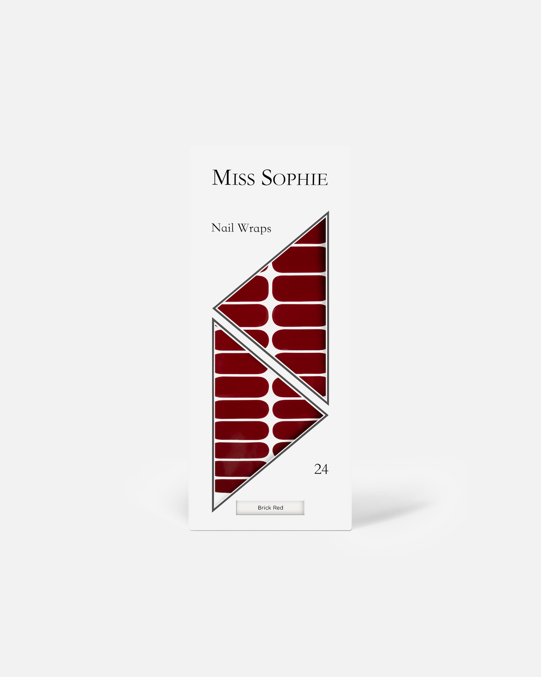Nagelsticker für Unisex Miss Sophie Brick Red 24 Stk.