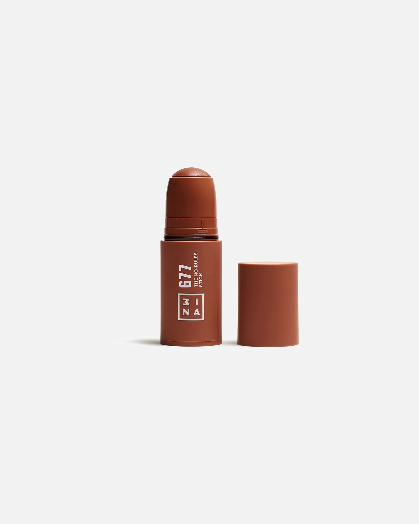 Blush für Unisex 3INA The No - Rules Stick Highlighter 312 677 - Neutral Brown