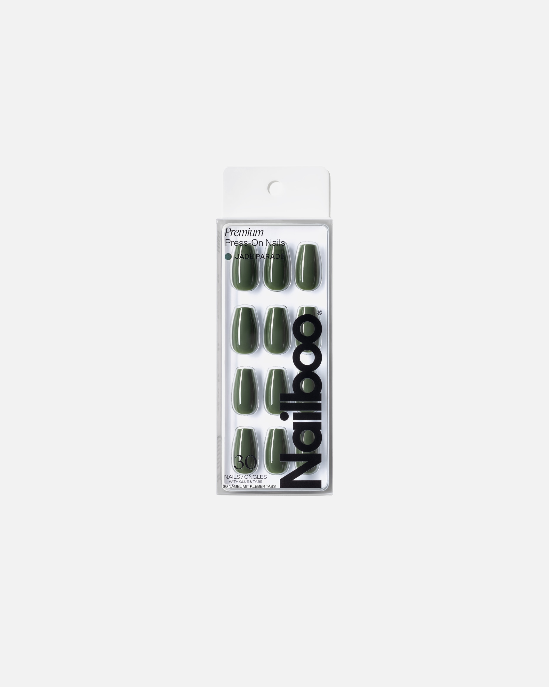 Kunstnägel für Unisex Nailboo Default Brand Line Premium Press-On JADE PARADE