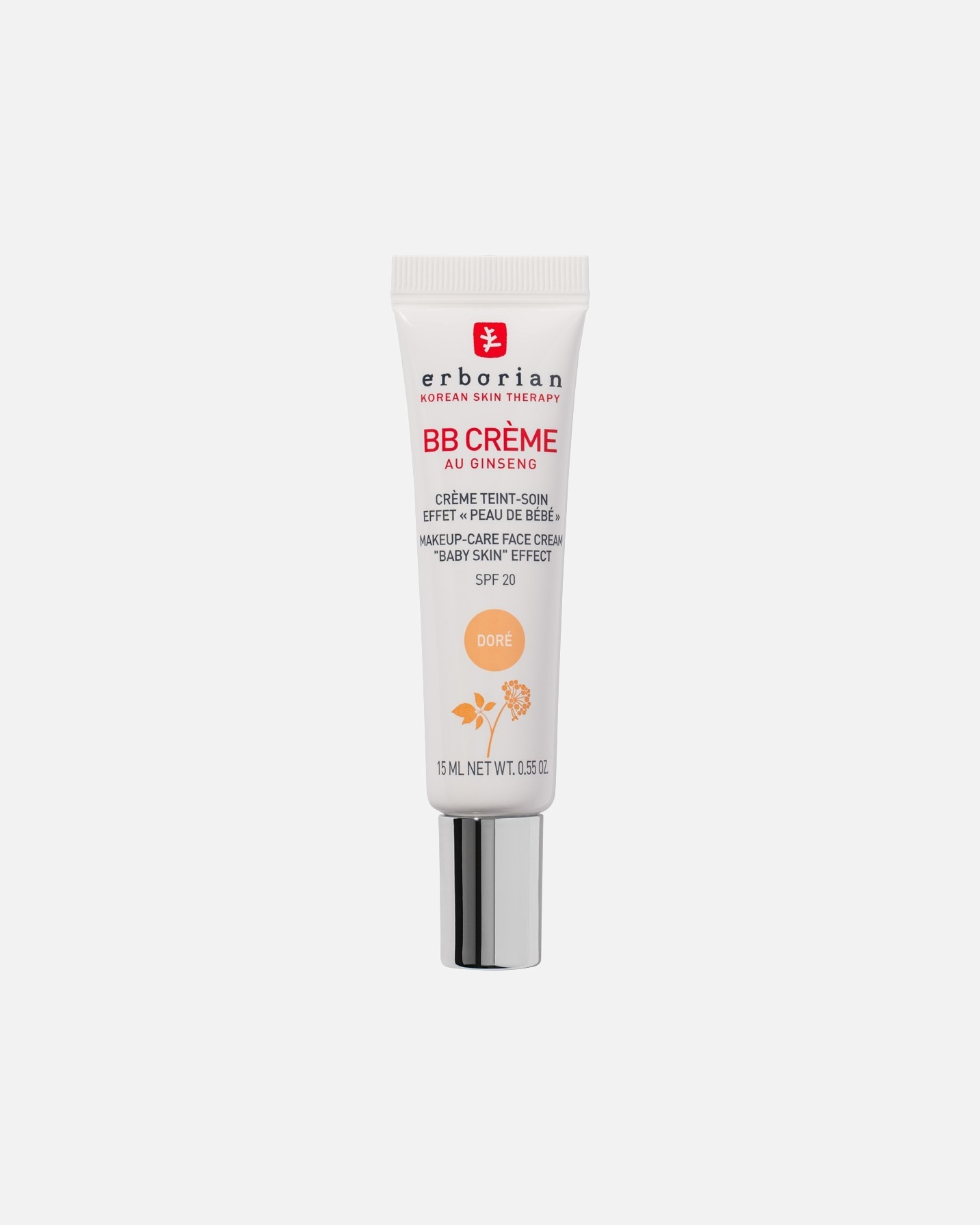 BB crème for UnisexeERBORIANBB Crème au Ginseng Format voyageDORE