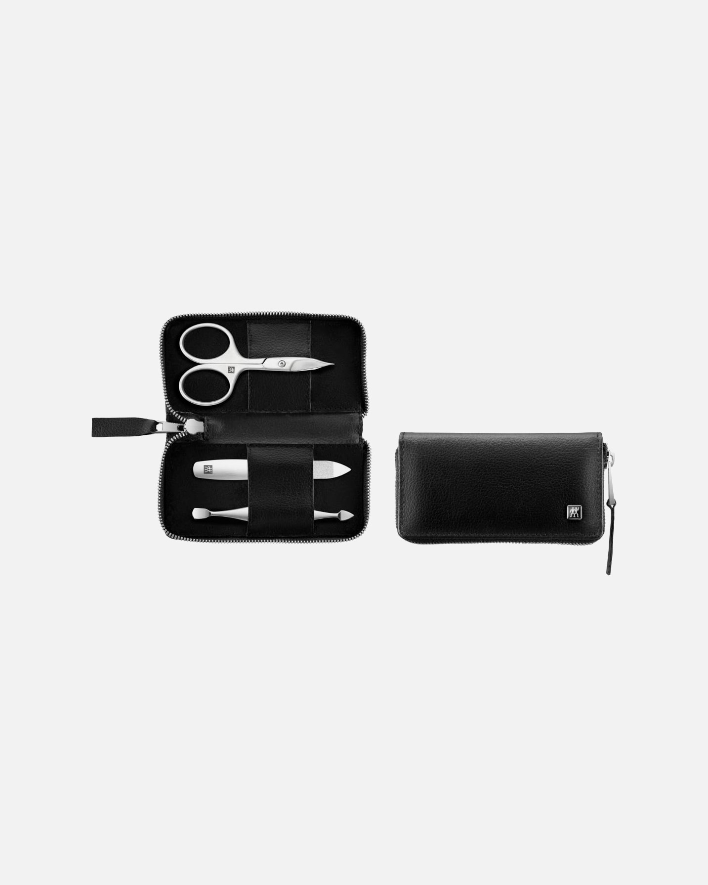 Nagelpflegeset für Unisex ZWILLING Beauty Maniküre Pediküre Set 3tlg. mit Kombi-Nagelschere, vegan, schwarz 1 Stück