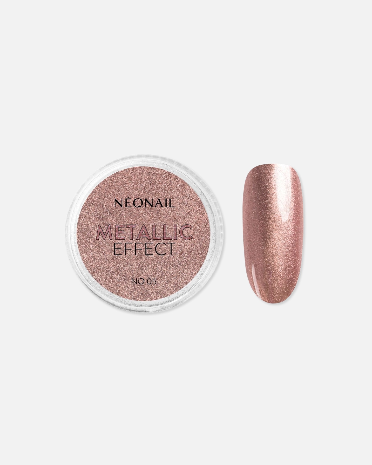 Manucure for UnisexeNEONAILEffet Poudré Métallisé01 - WHITE