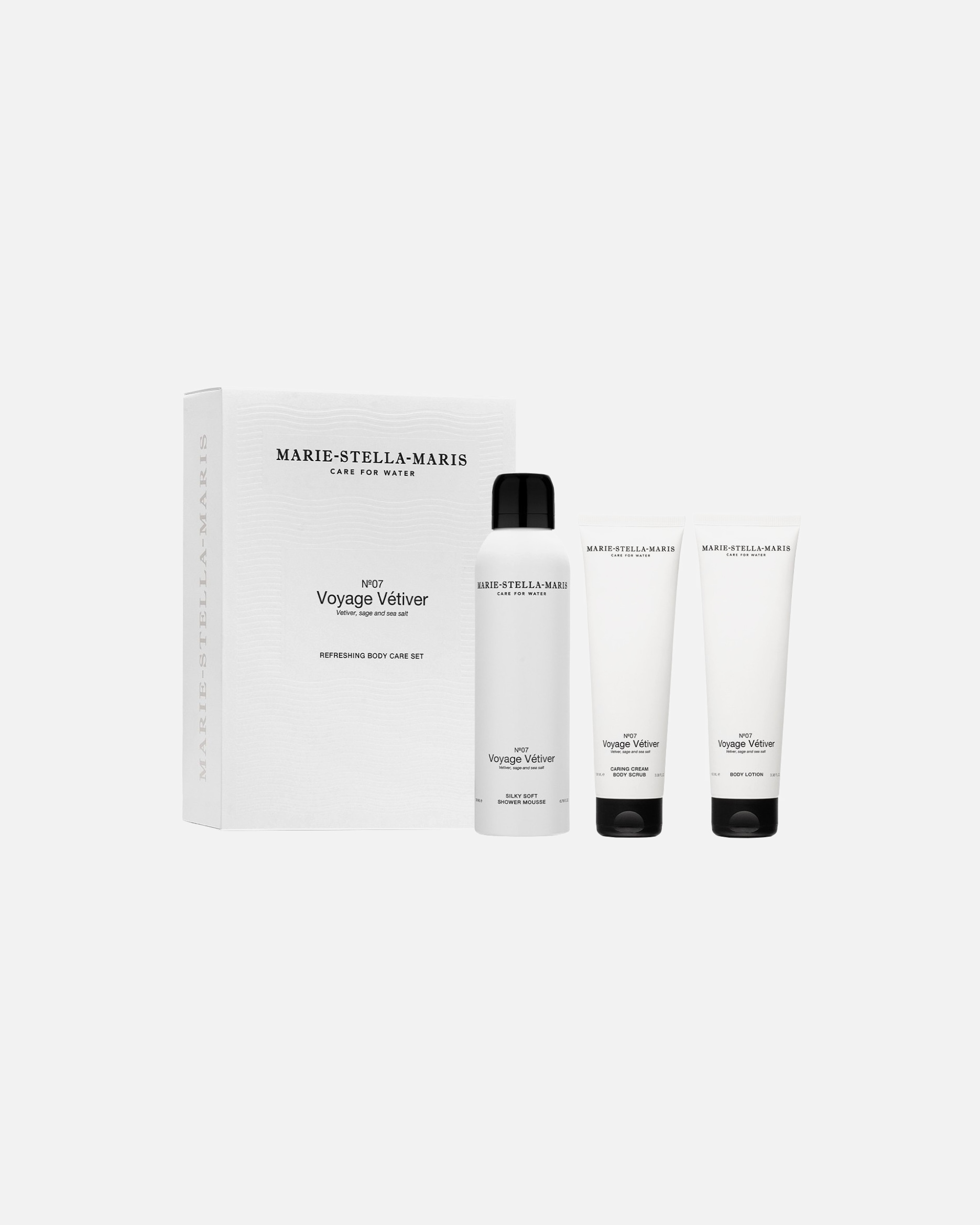 Coffret de parfums d'ambiance for UnisexeMarie-Stella-MarisVoyage VetiverCoffret Rafraîchissant de Soins du Corps1 unité