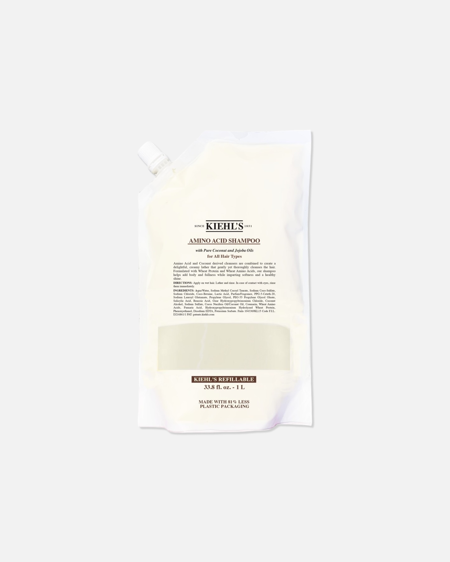 Shampooing for UnisexeKiehl’sAmino Acid -1000 ml