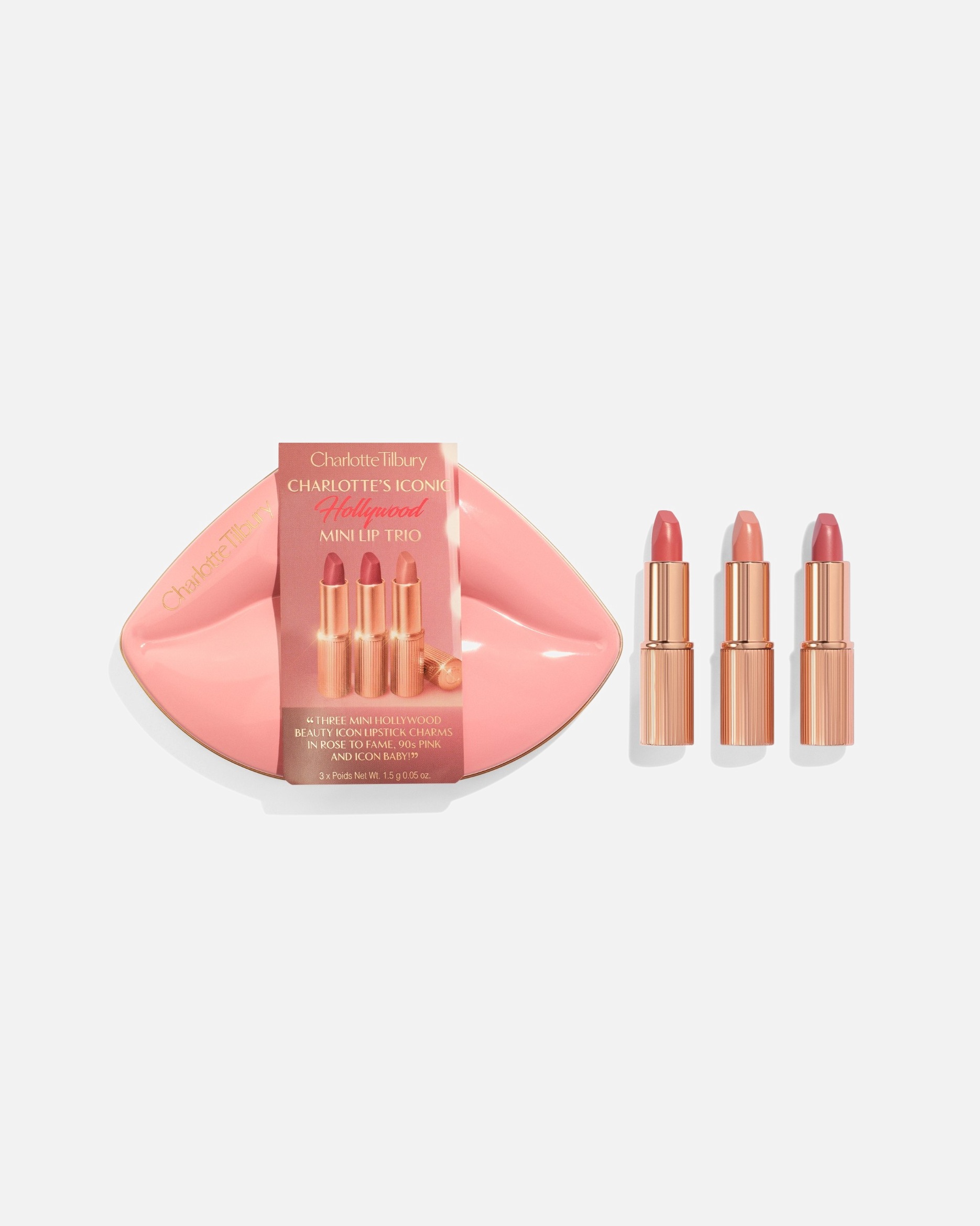 Coffret de maquillage pour les lèvres for FemmeCharlotte TilburyHollywood Mini Lip Trio1 unité