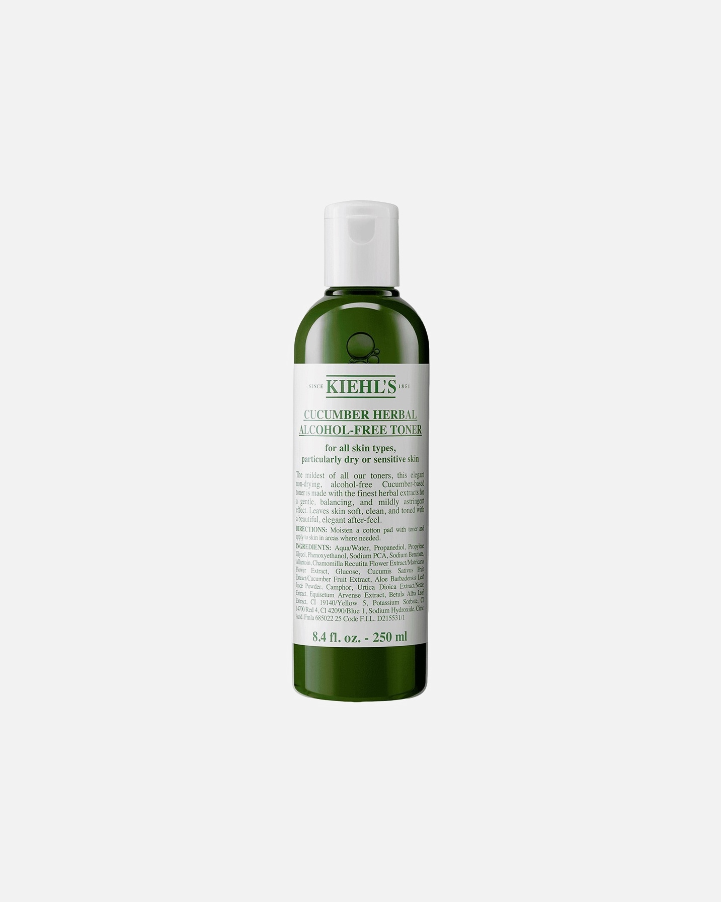 Gesichtswasser für Unisex Kiehl’s Cucumber Herbal Toner 250 ml