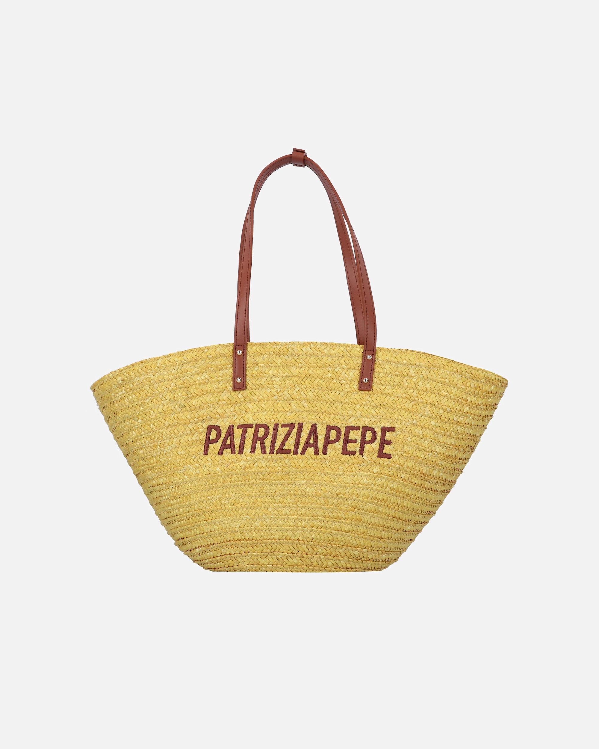 Sac for FemmePatrizia PepeSummer Straw Sac fourre-toutdynamic yellow