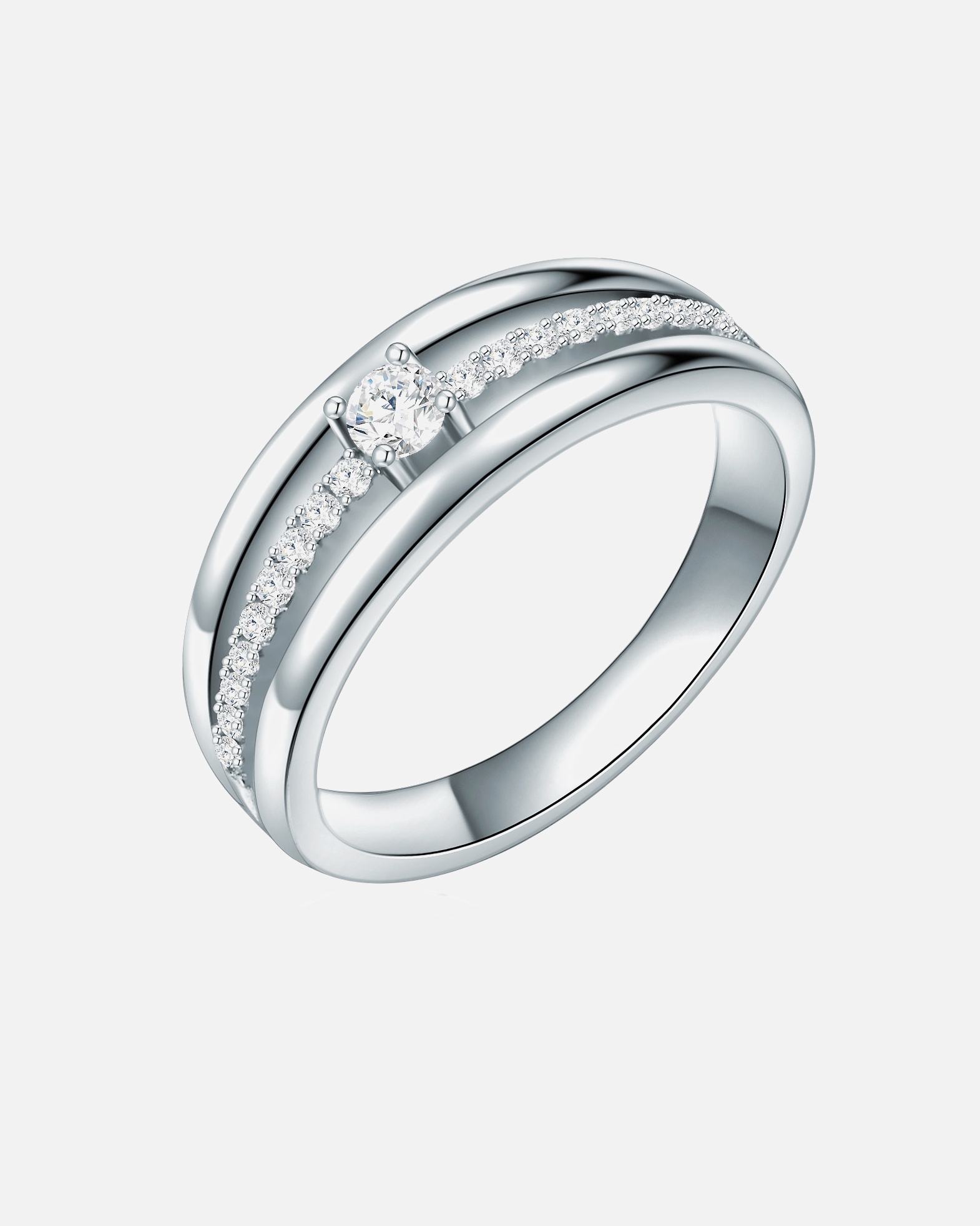 Bague for FemmeRafaela DonataBague en argent Argent sterling Oxyde de zirconium (CZ) en Argent52