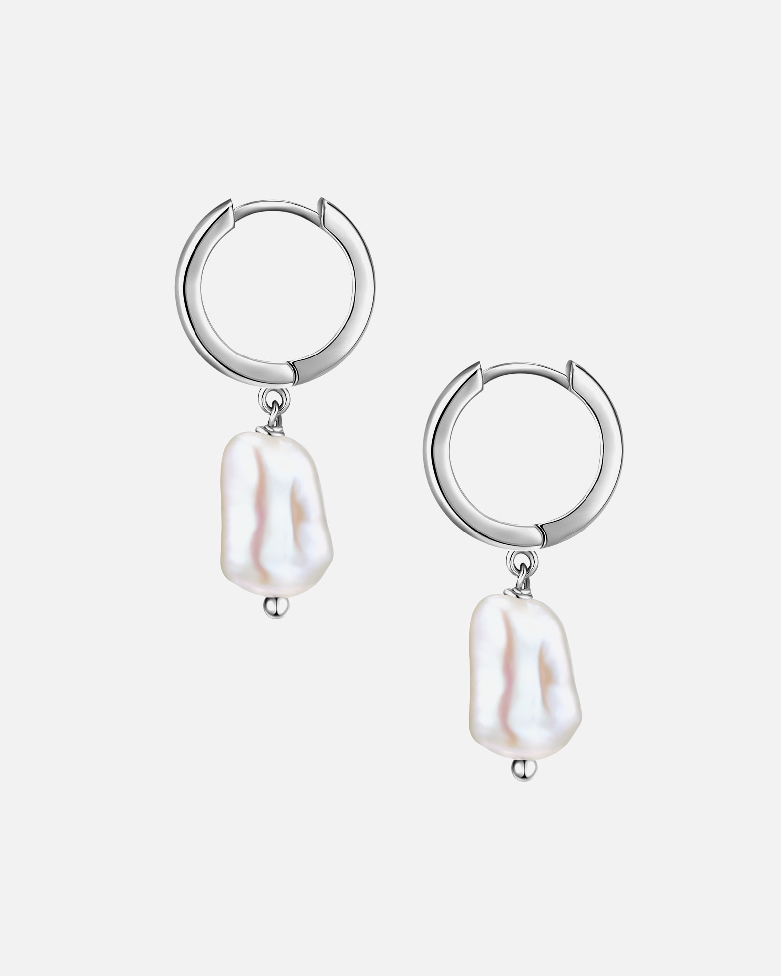 Créoles for FemmeGlanzstücke MünchenCréoles en argent Argent sterling Perle de culture d'eau douce en Argent32,1 mm