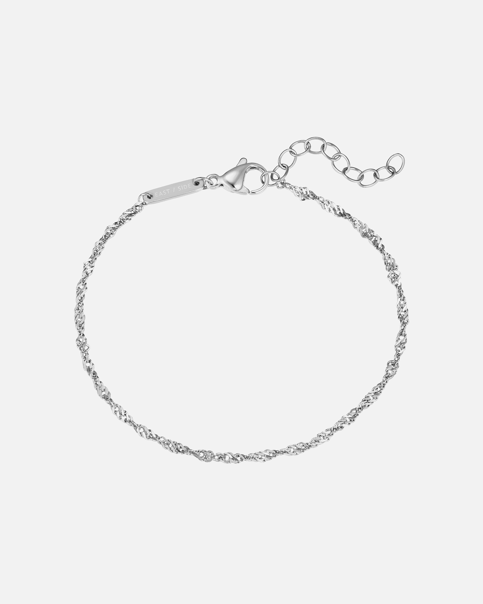 Bracelet for FemmeBracelet en Acier inoxydable en Argent17,0 cm Basislänge + 3,0 cm Verlängerung