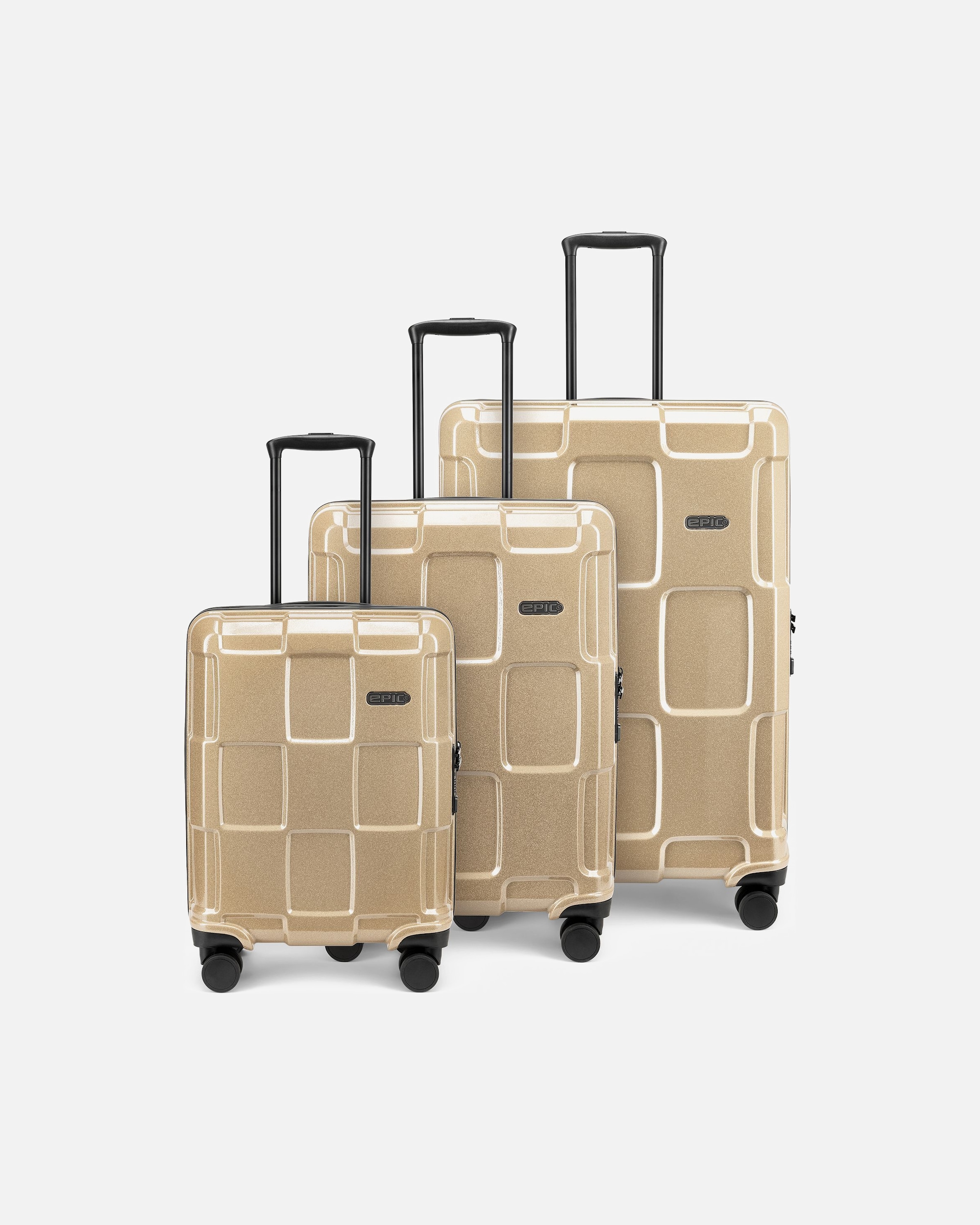Valise for HommeEpicCrate Reflex EVO 4 roues Set de valises 3 piècesgold