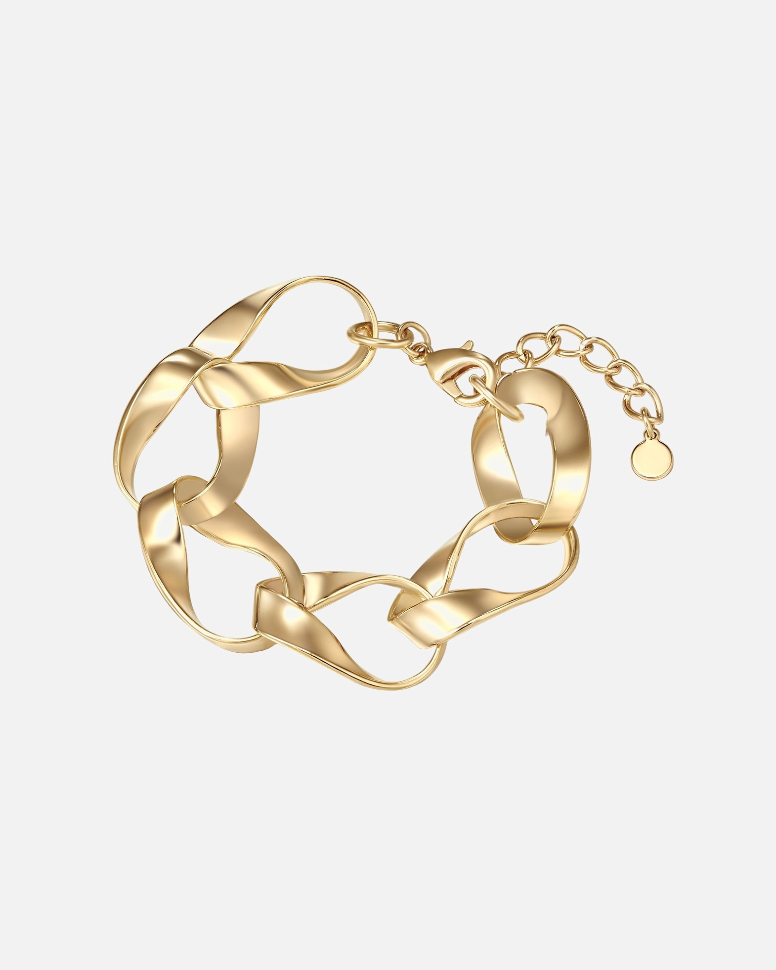 Armband für Weiblich Lulu & Jane Armband Metall-Legierung in Gelbgold 17,5 cm Basislänge + 3,0 cm Verlängerung