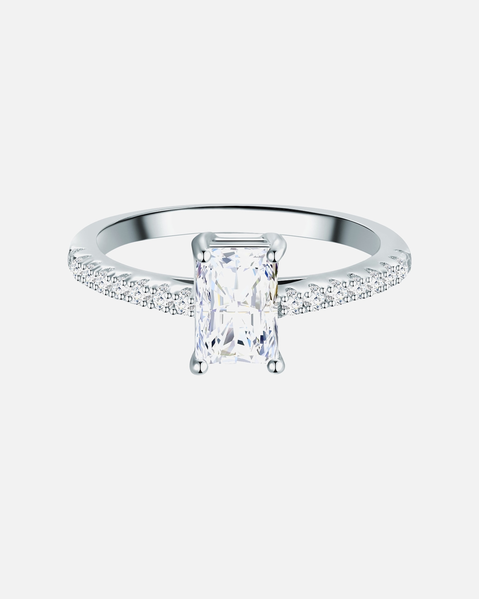 Bague for FemmeTrilaniBague en argent Argent sterling Oxyde de zirconium (CZ) en Argent52