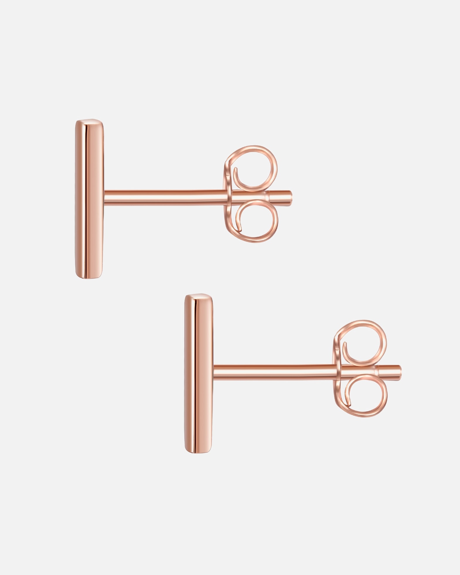 Ohrringe für Weiblich Glanzstücke München Ohrstecker Sterling Silber in Roségold 7,6 mm