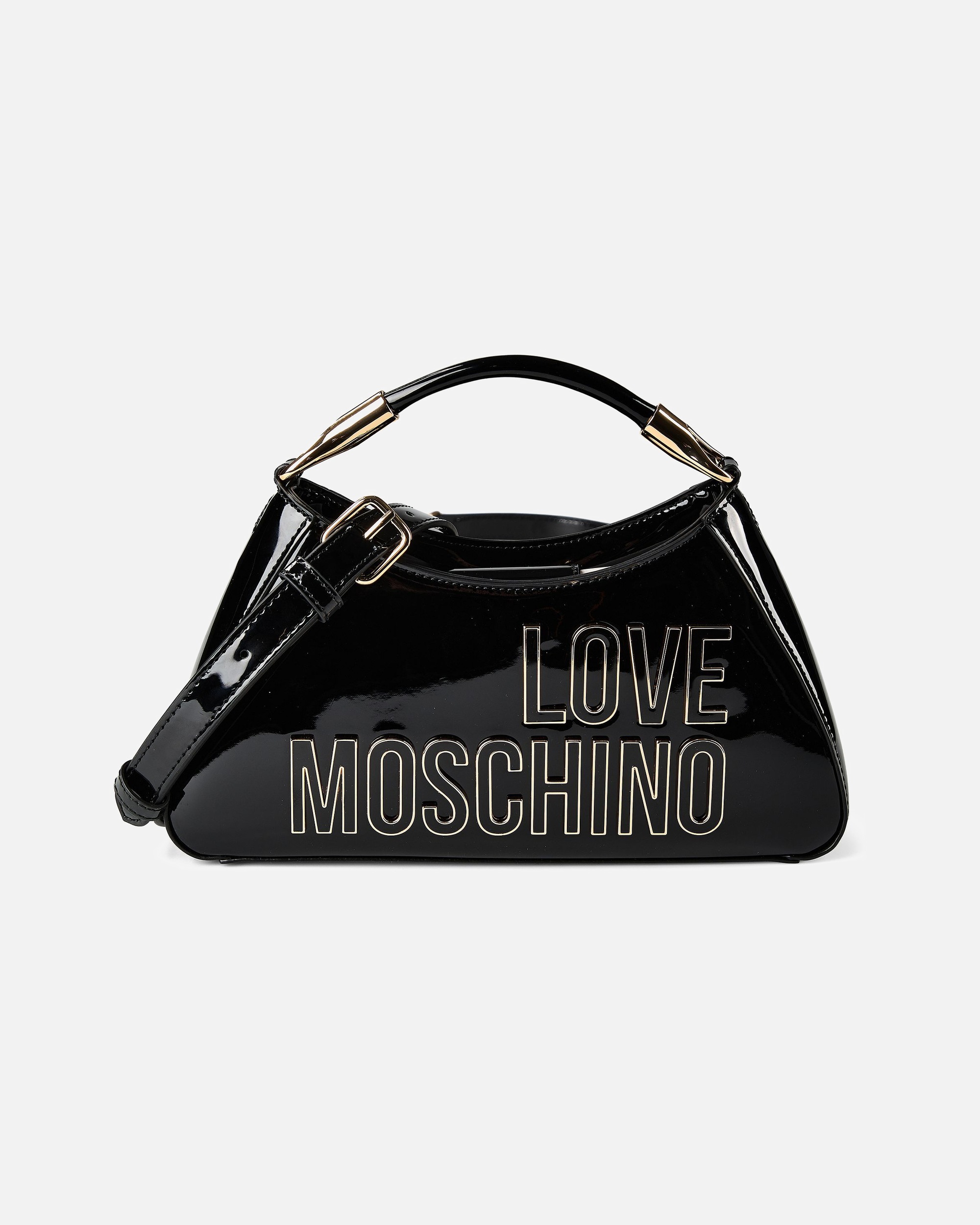Sac for FemmeLove MoschinoEnameled Logo Sac porté mainblack