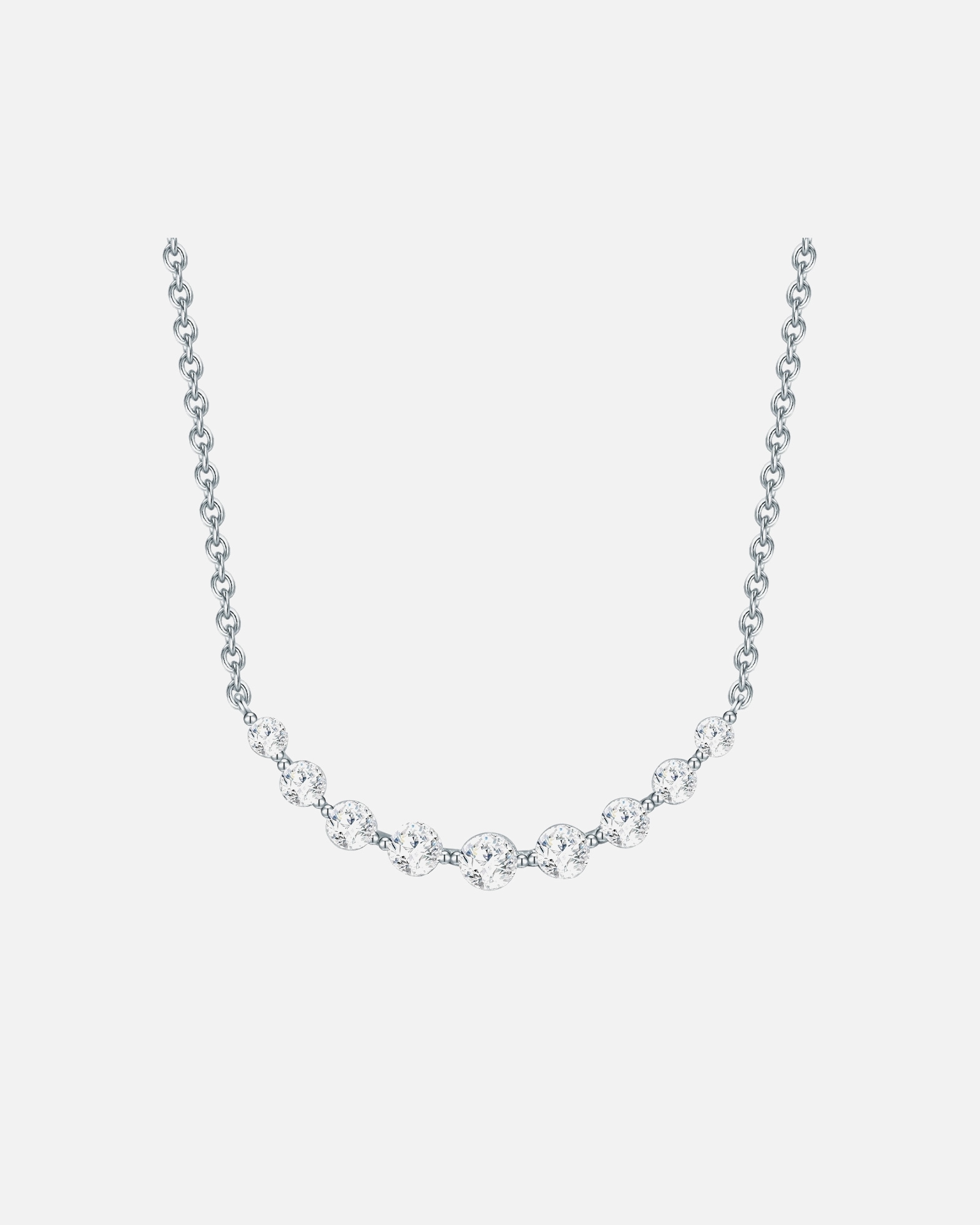 Collier for FemmeTrilaniCollier en argent Argent sterling Oxyde de zirconium (CZ) en Argent42,0 cm Basiskette + 5,0 cm Verlängerung