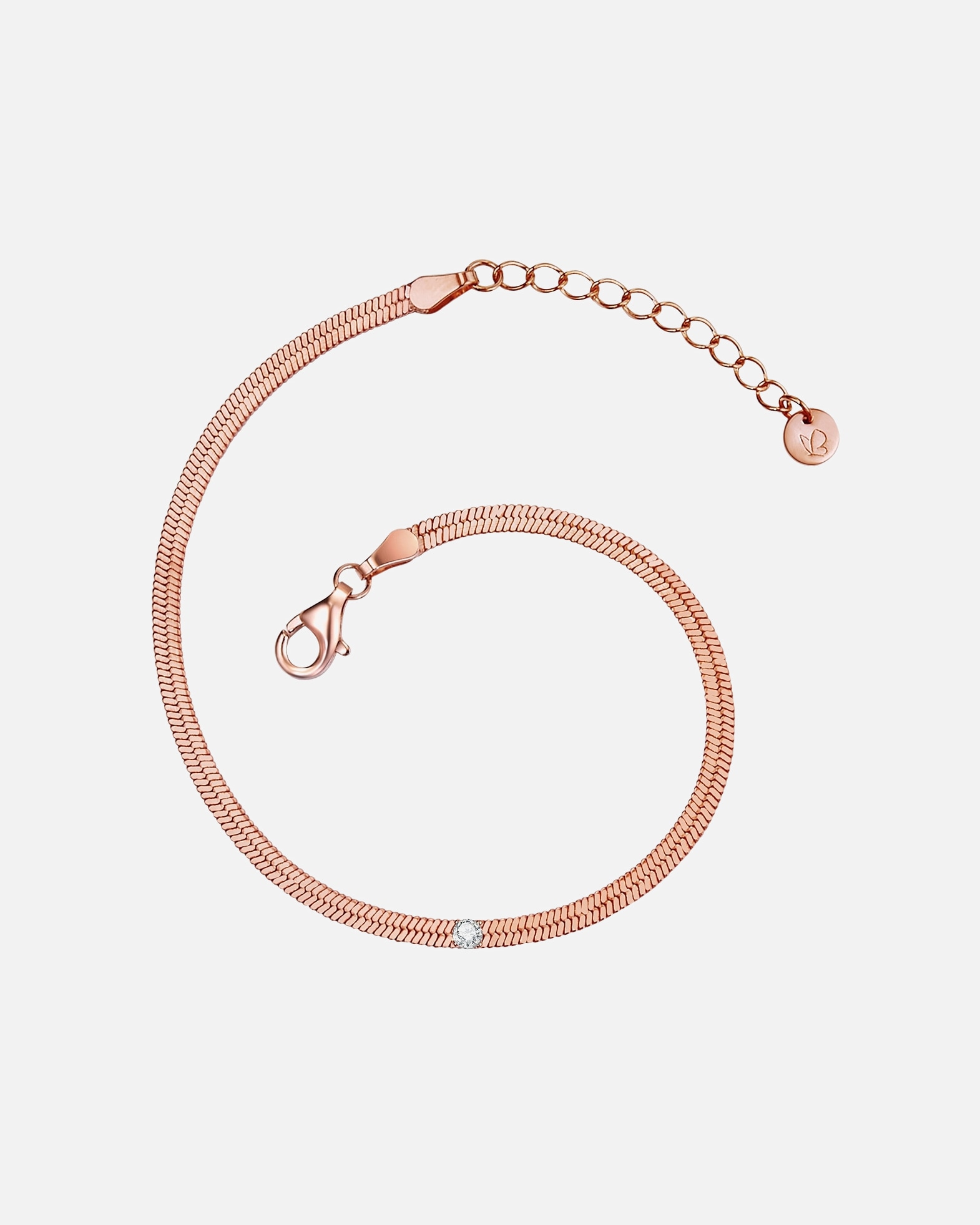 Bracelet for FemmeGlanzstücke MünchenBracelet en argent Argent sterling Oxyde de zirconium (CZ) en Or rose17,0 cm Basislänge + 3,0 cm Verlängerung