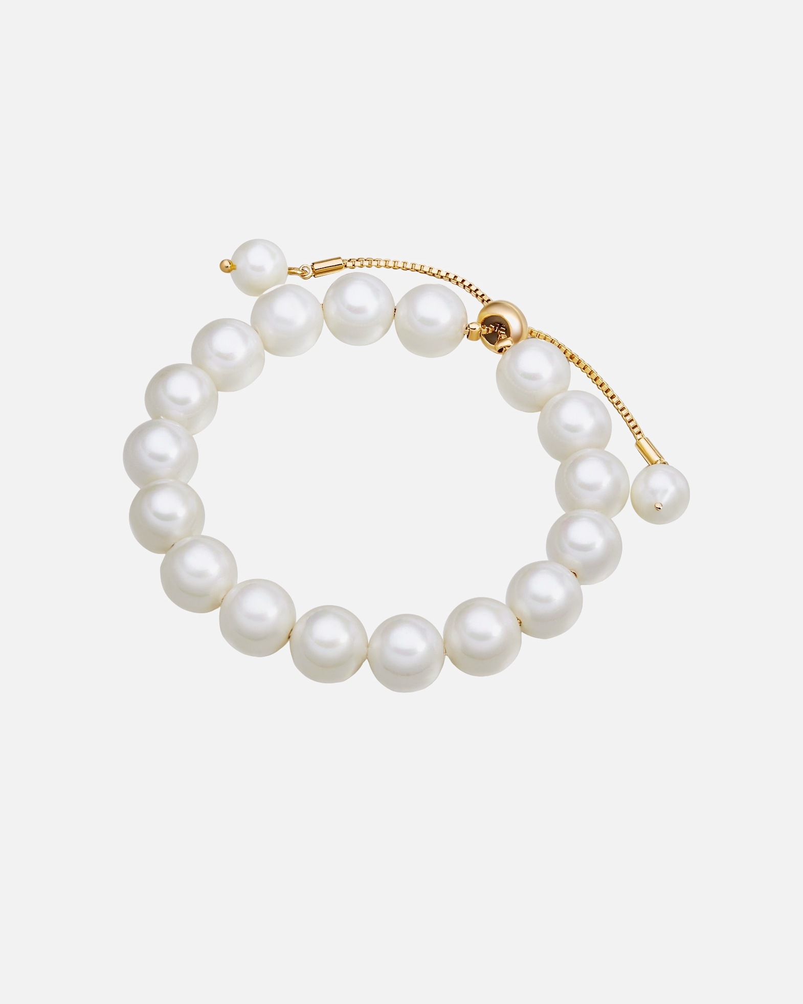 Bracelet for FemmeBracelet en perles Perles organiques Perles organiques en Blanc16,0 - 22,0 cm, flexibel einstellbar