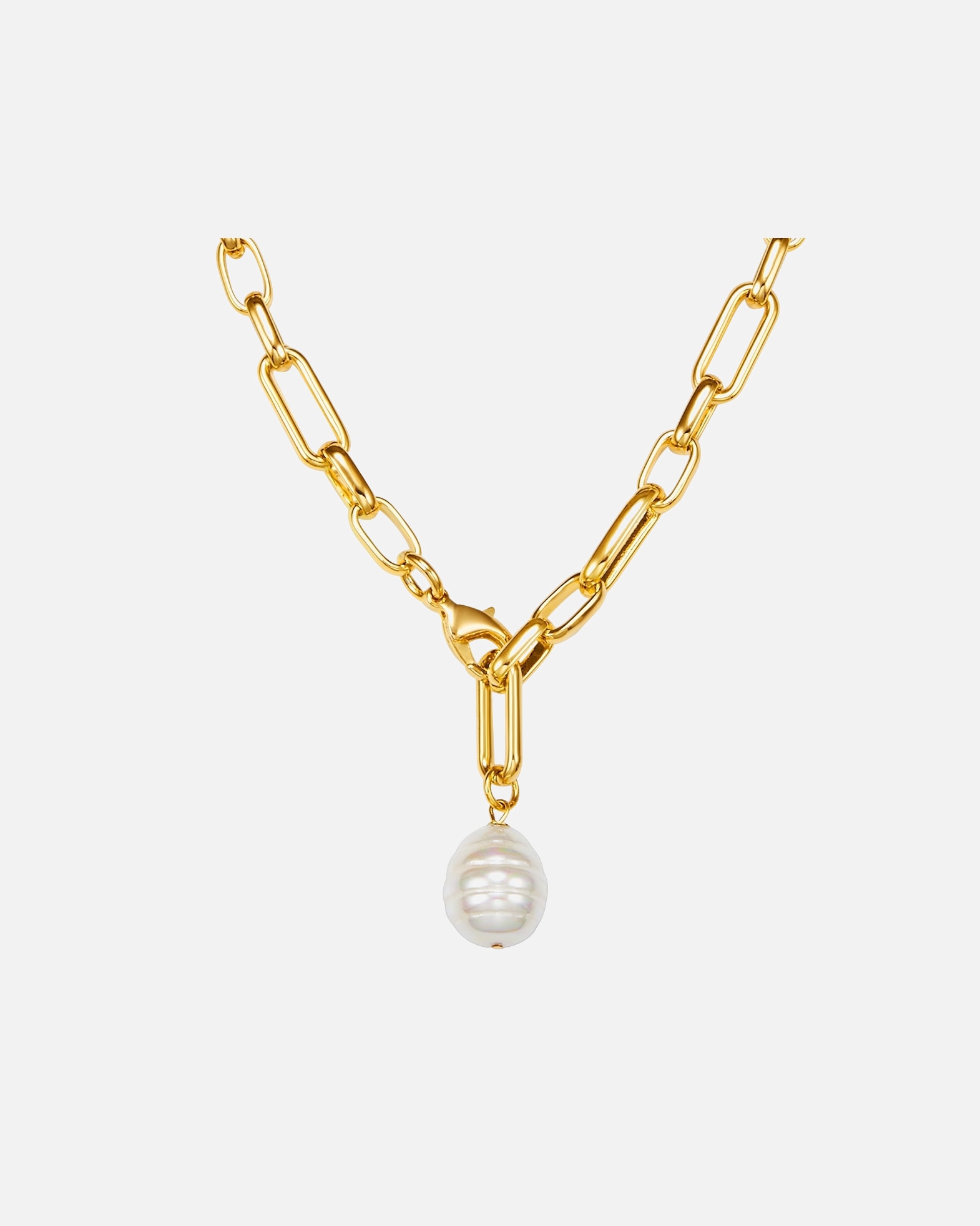 Collier for FemmeLulu & JaneCollier de perles Métal Perles organiques en Or jaune42,5 cm