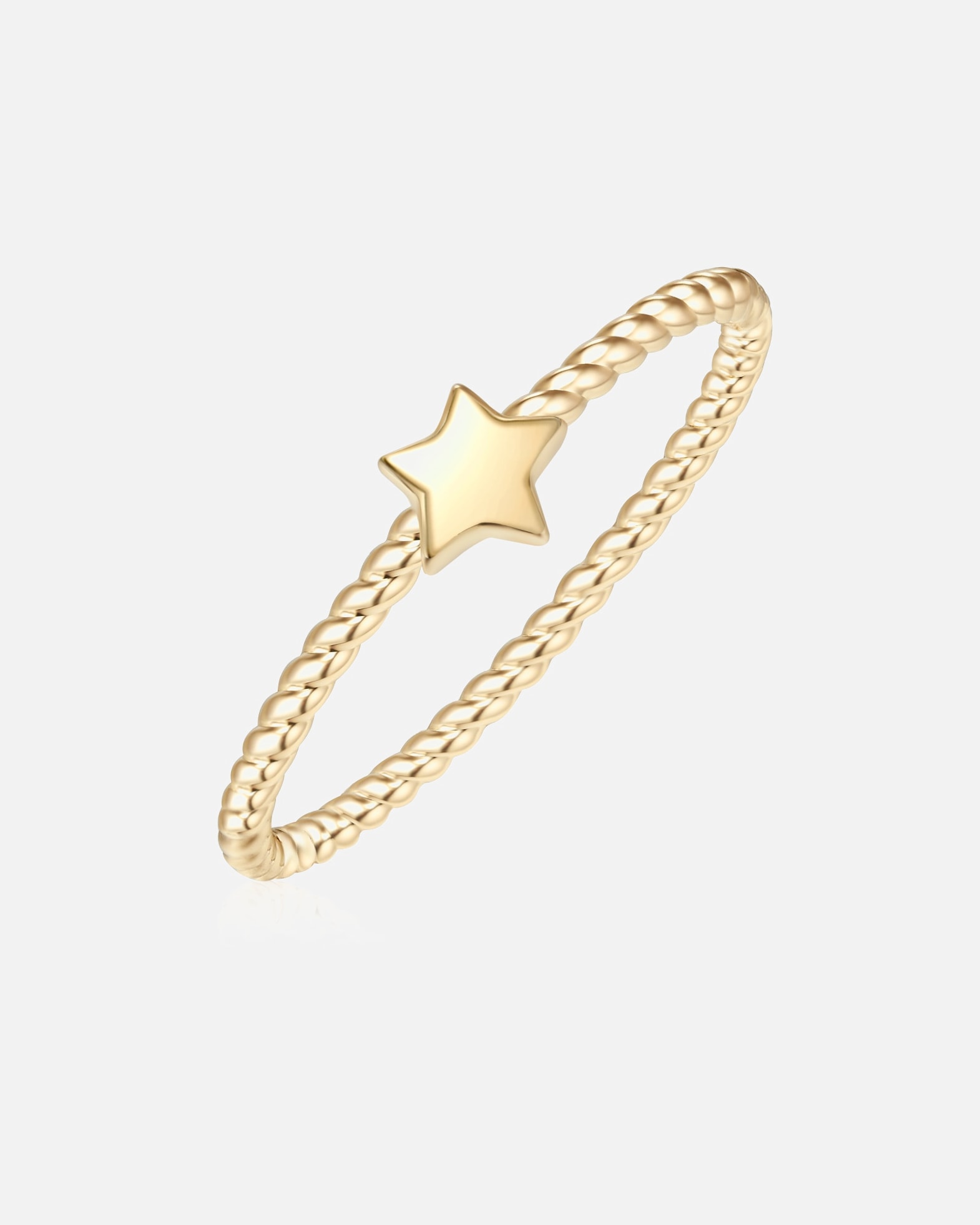 Bague for FemmeGlanzstücke MünchenBague en argent Étoilé Argent sterling en Or jaune50