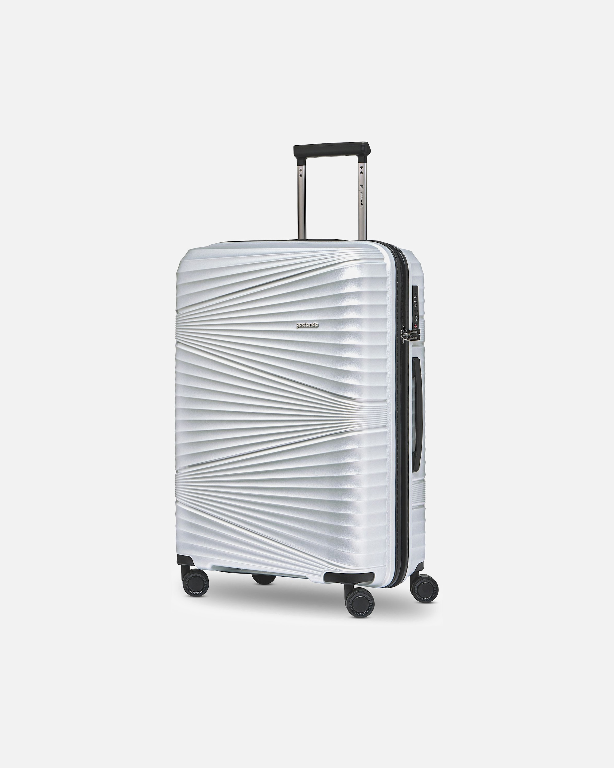 Trolley für Unisex Pactastic Collection 02 THE MEDIUM 4 Rollen Trolley 67 cm silver metallic 2