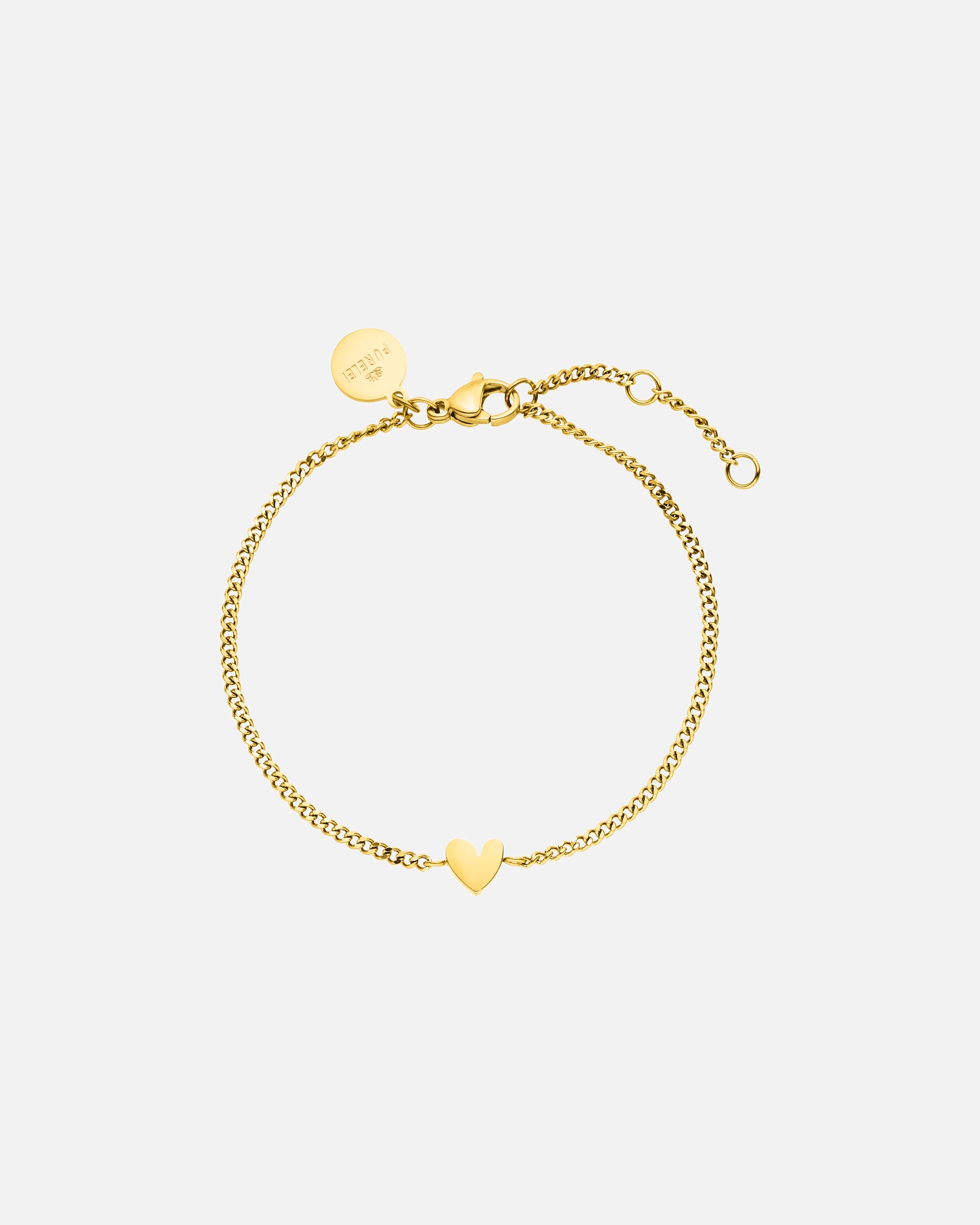 Armband für Weiblich Purelei Tiny Heart Armband 100% Edelstahl Gold