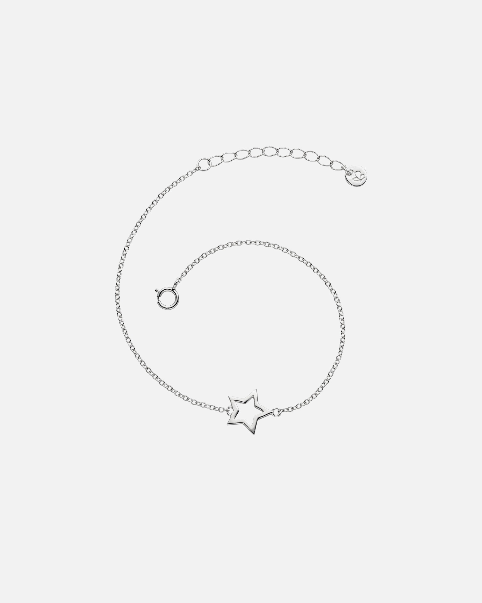 Bracelet for FemmeBracelet en argent Étoilé Argent sterling en Argent17,0 cm Basislänge + 3,0 cm Verlängerung