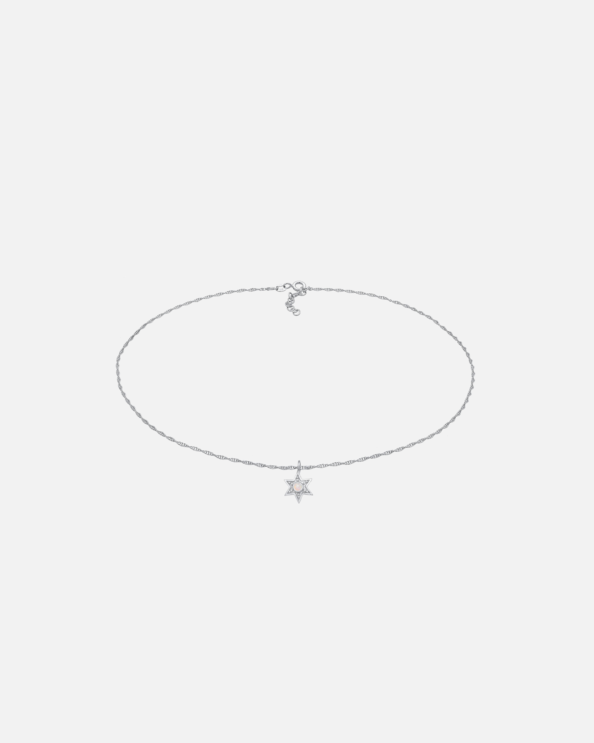 Halskette für Weiblich Elli Choker Stern Opal Astro 925 Silber 36