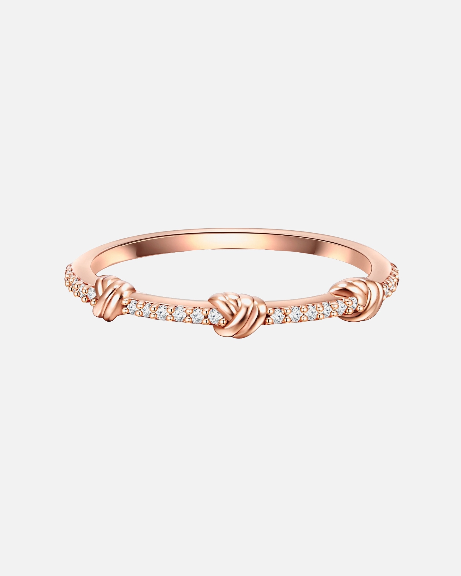 Bague for FemmeGlanzstücke MünchenBague en argent Argent sterling Oxyde de zirconium (CZ) en Or rose50