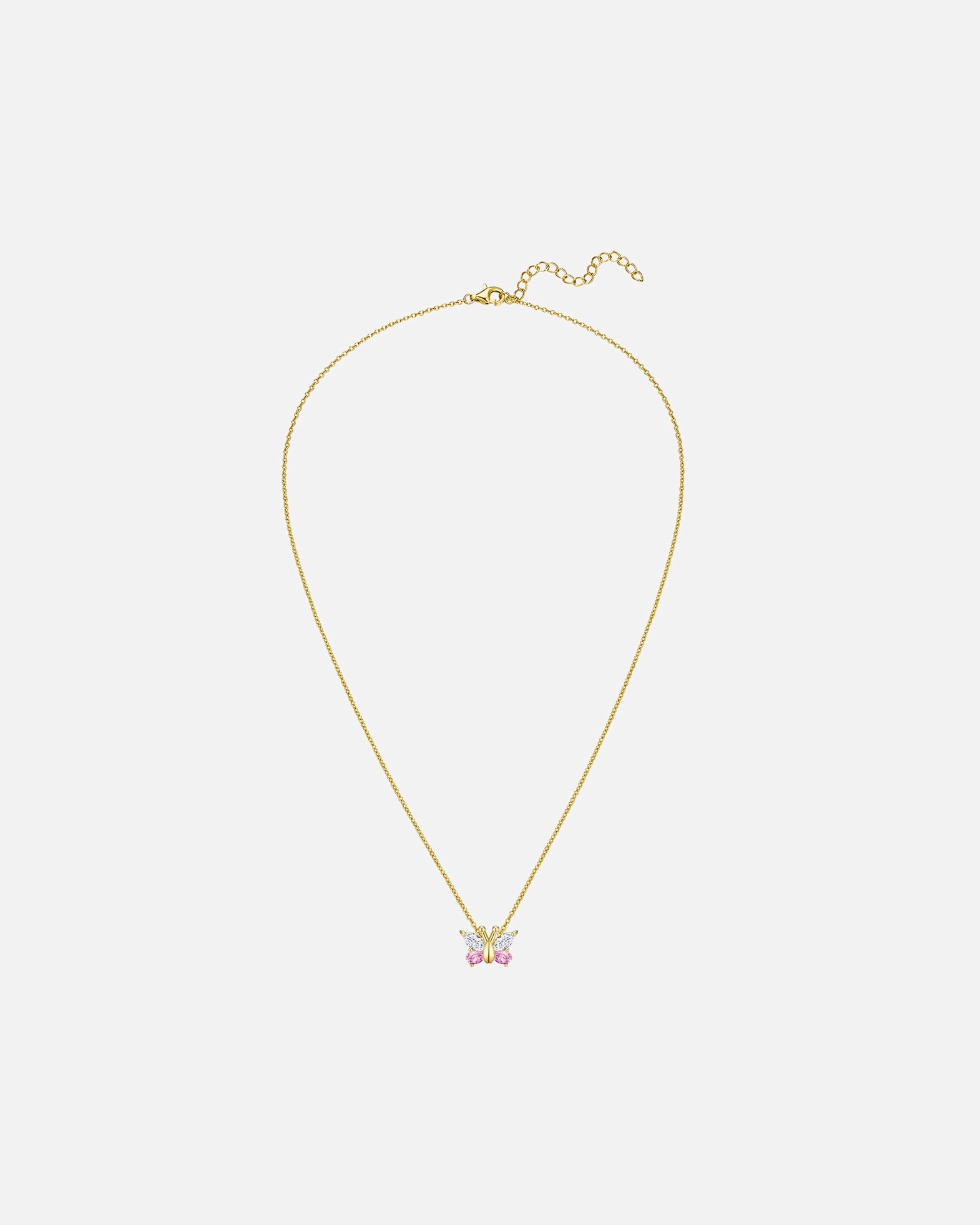 Collier for FemmeRafaela DonataChaîne Papillon en Argent sterling en Or jaune42,0 cm Basiskette + 5,0 cm Verlängerung