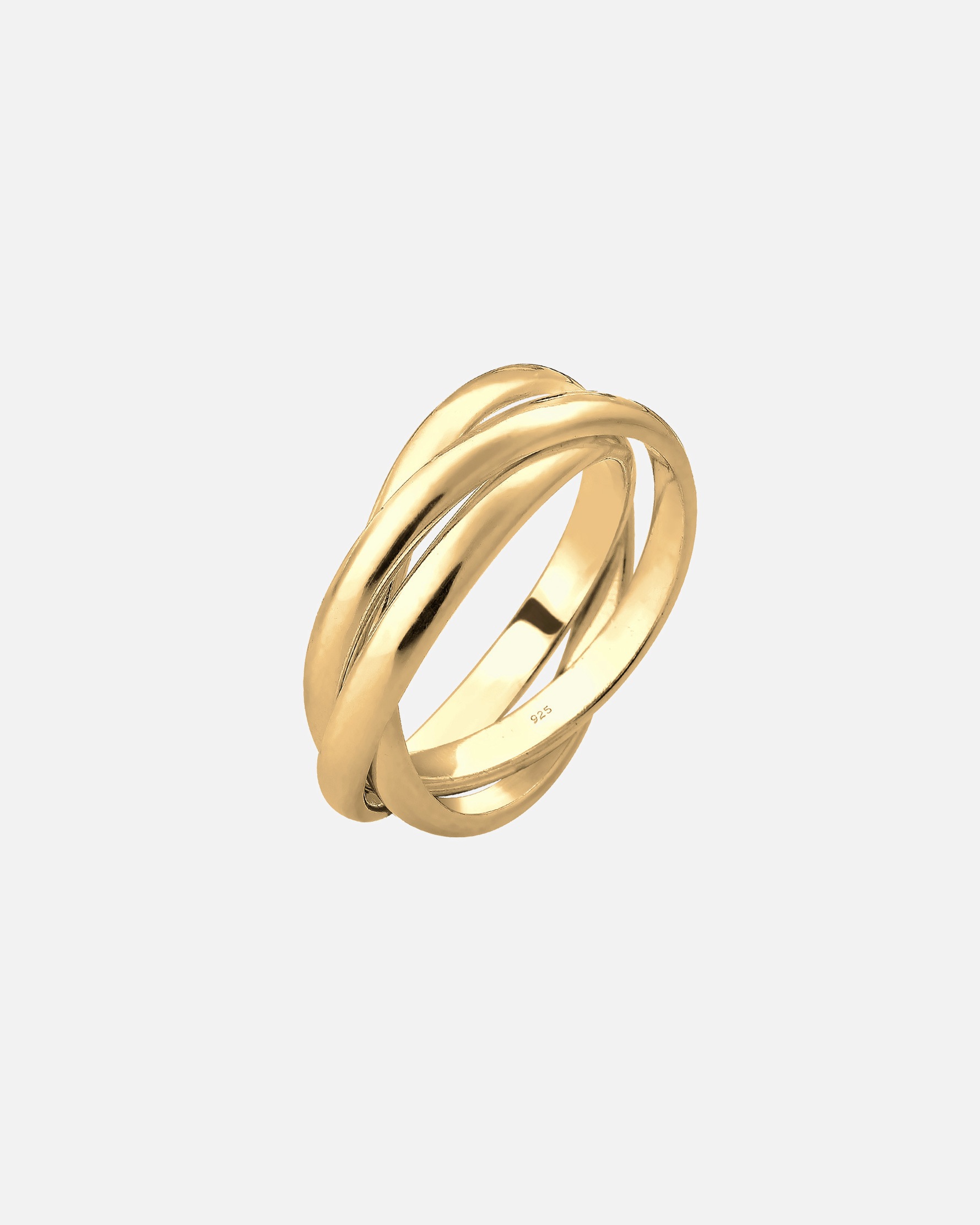 Ring für Weiblich Elli Basic Wickelring Klassisches Design 925 Silber 50