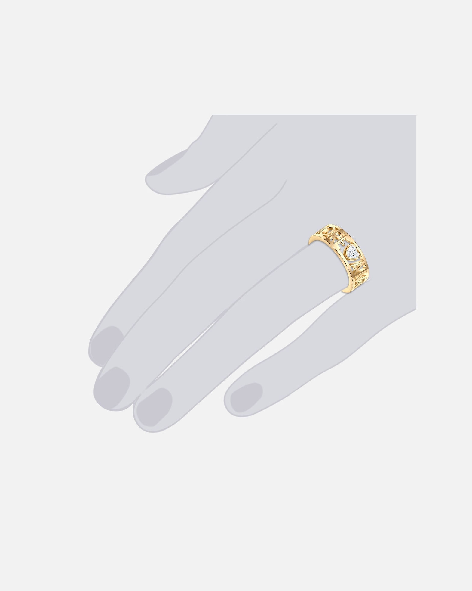 Ring für Weiblich Lulu & Jane Ring Metall-Legierung verziert mit Kristallen von Swarovski® in Gelbgold 56