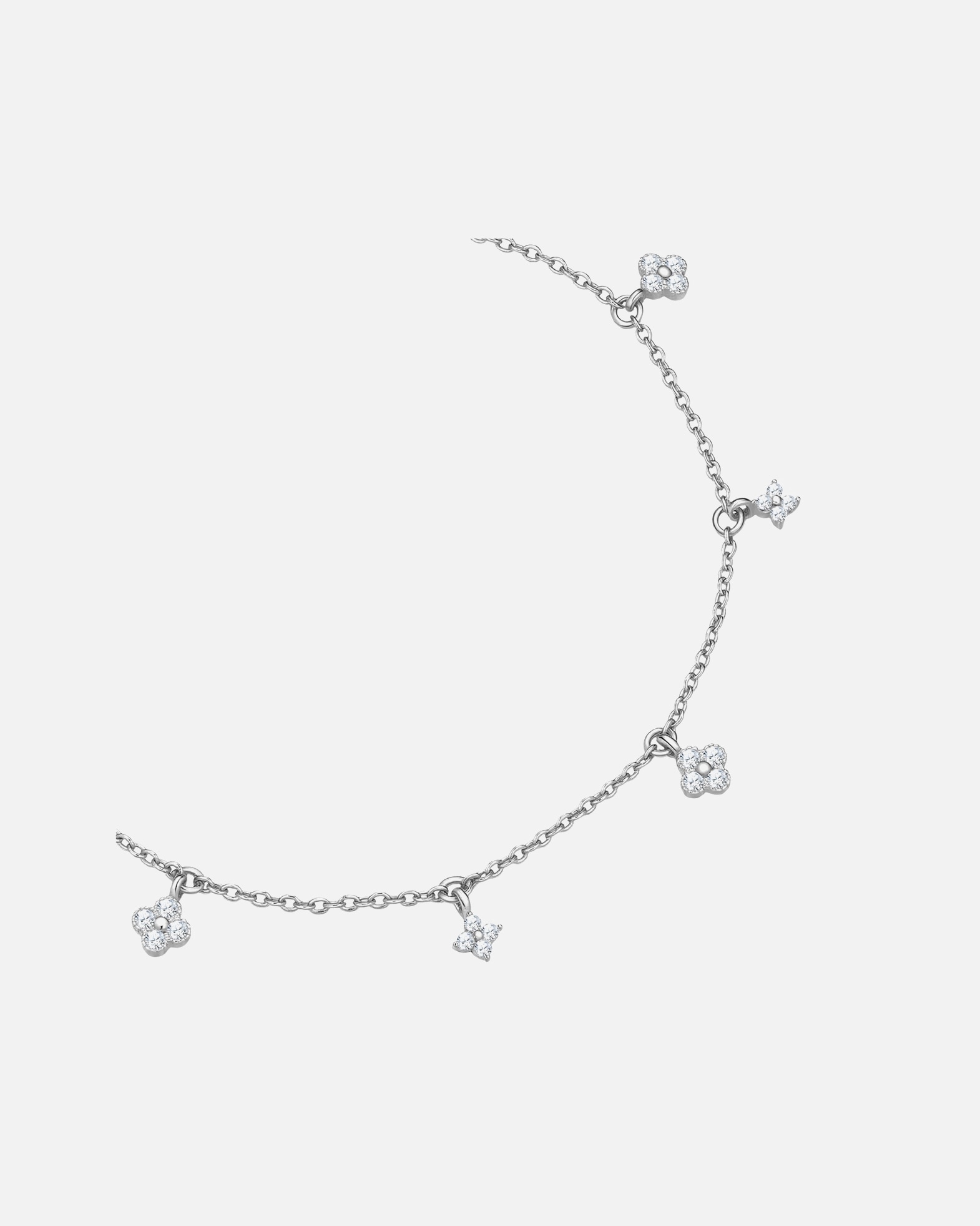 Armband für Weiblich Glanzstücke München Armband aus Sterling Silber in silber mit Zirkonia 17,0 cm Basislänge + 3,0 cm Verlängerung