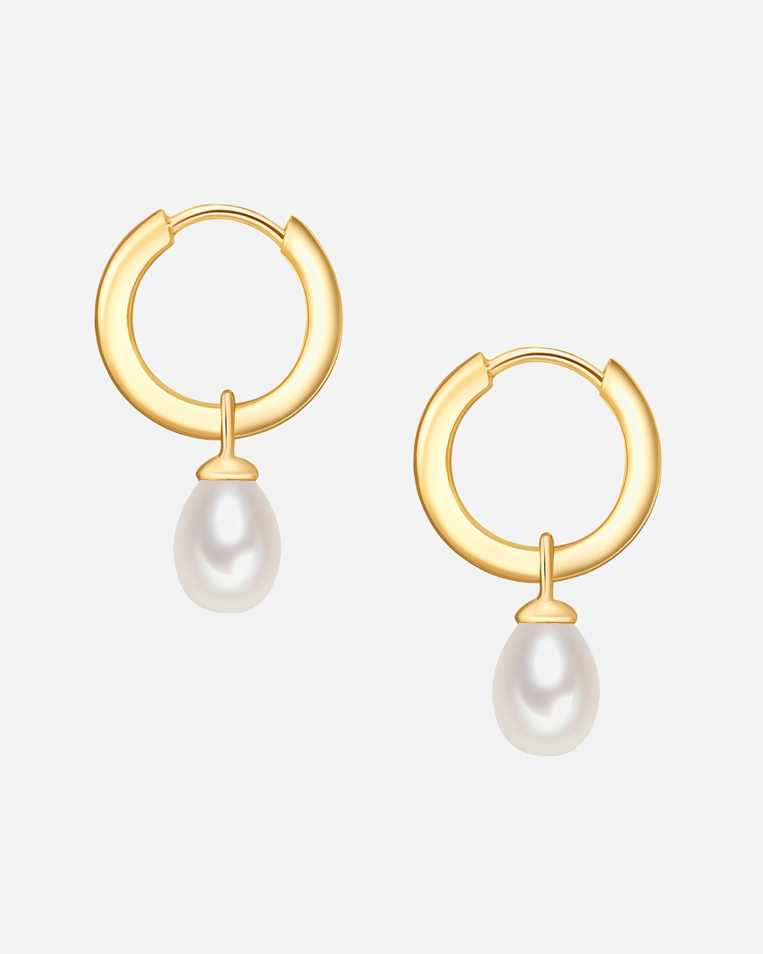 Créoles for FemmeValero PearlsCréoles en perle Argent sterling Perle de culture d'eau douce en Argent26,2 mm