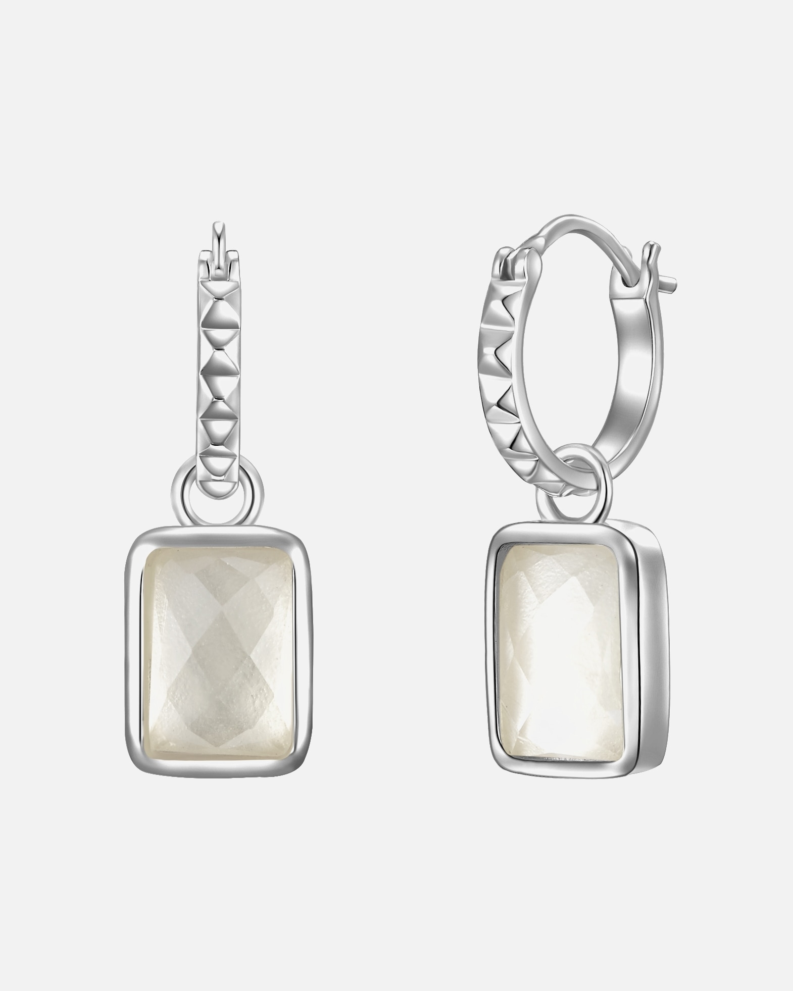 Boucle d'oreilles for FemmeGlanzstücke MünchenBoucles d'oreille en argent Argent sterling Quartz rose en Argent25,8 mm