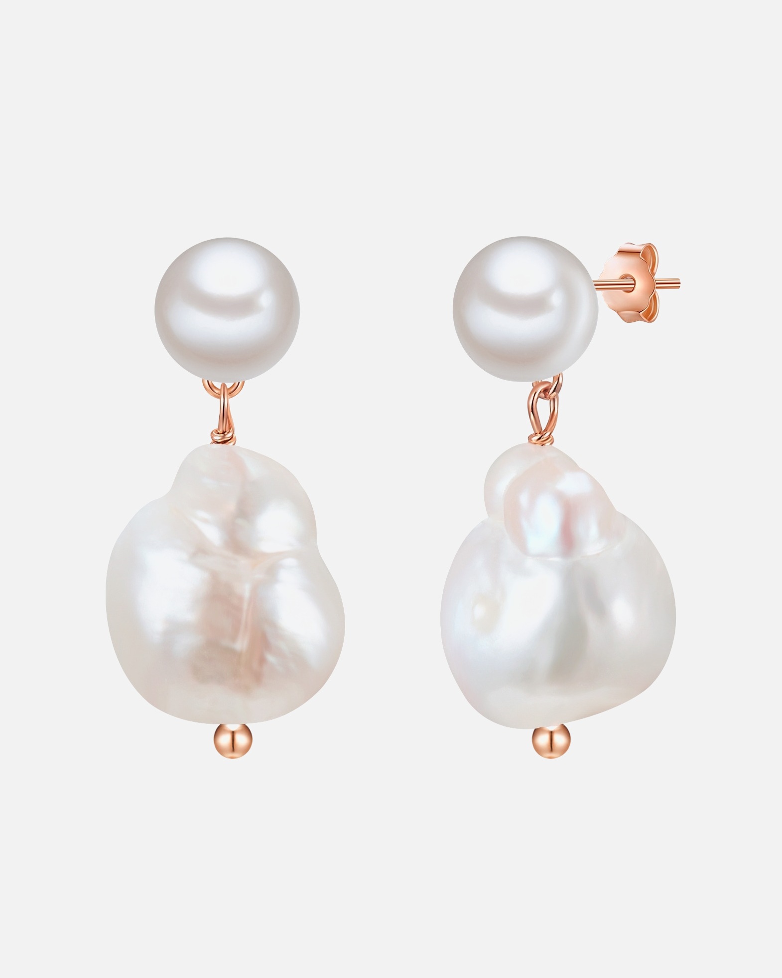 Boucle d'oreilles for FemmeBoucles d'oreille en argent Perle de culture d'eau douce Perle de culture d'eau douce en Blanc23,7 mm