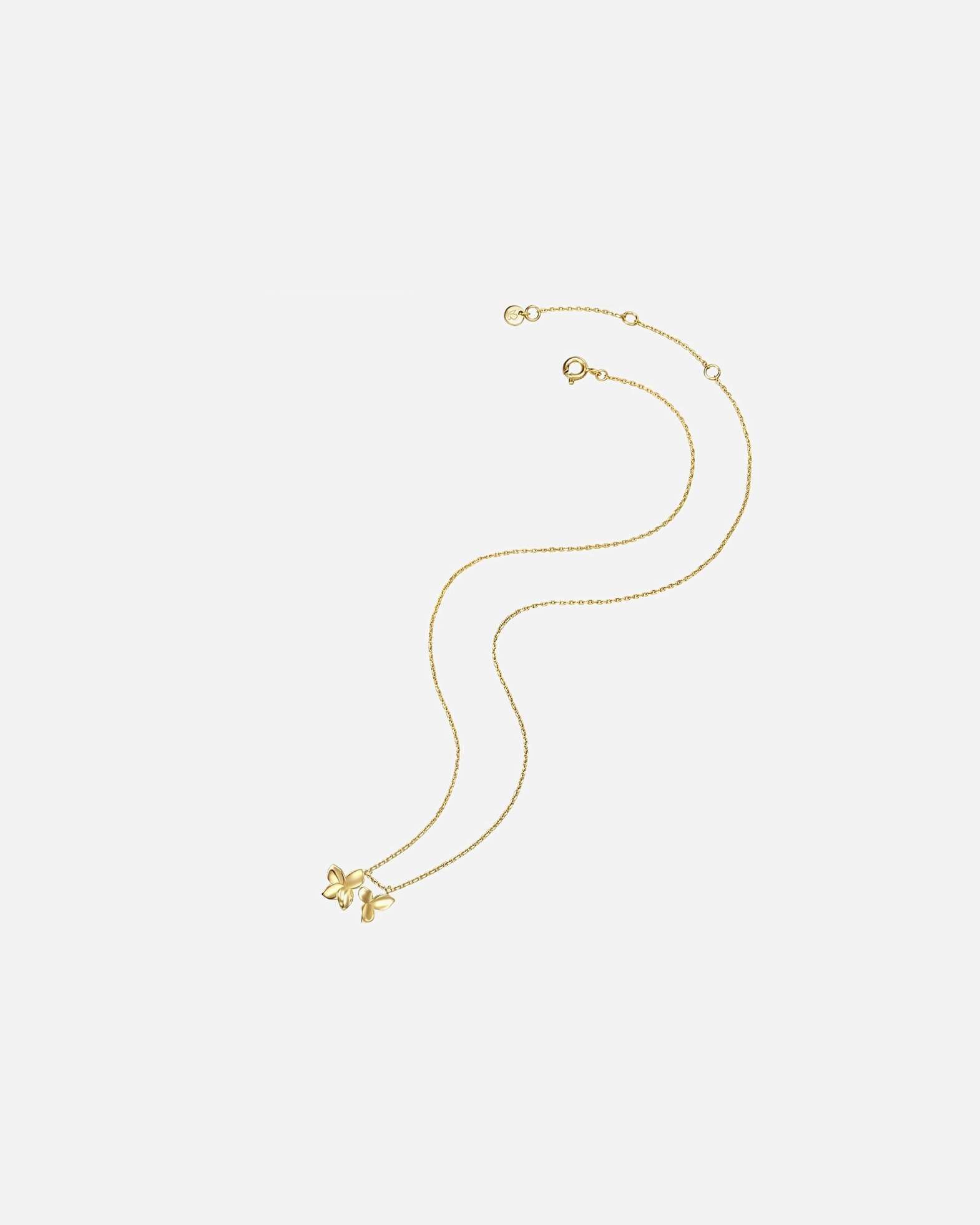 Collier for FemmeGlanzstücke MünchenCollier en argent Fleur Argent sterling en Or jaune40,0 cm Basiskette + 5,0 cm Verlängerung