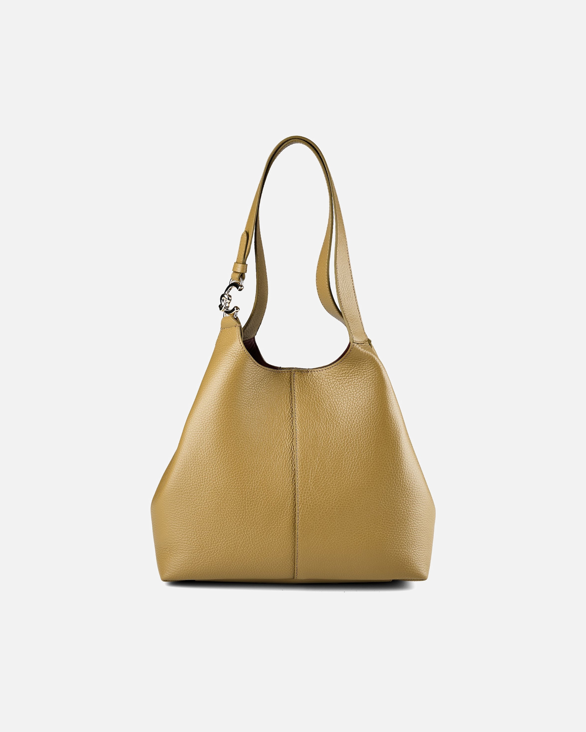 Tasche für Weiblich Coccinelle C-Easy Schultertasche Leder 34 cm seagrass