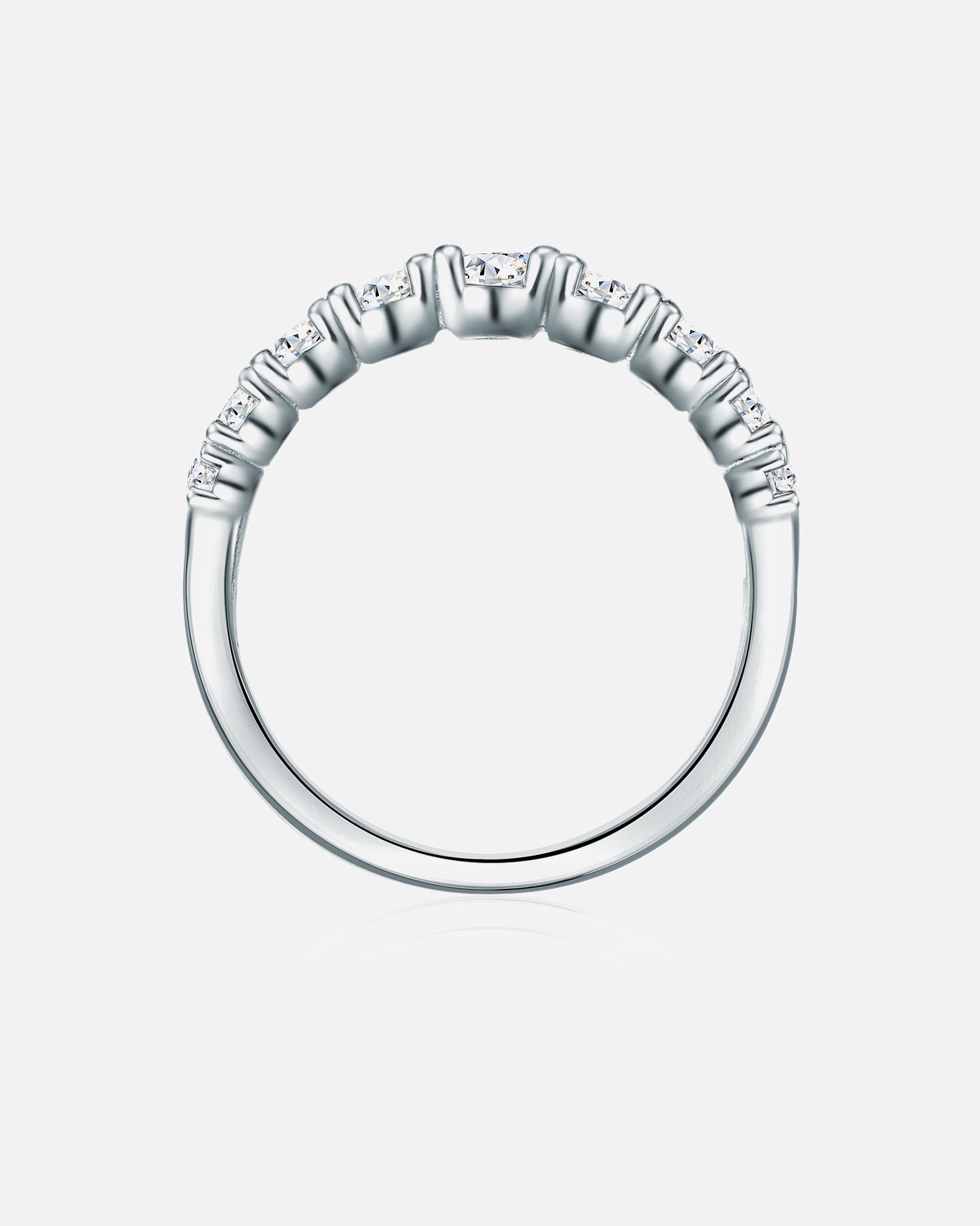 Bague for FemmeTrilaniBague en argent Argent sterling Oxyde de zirconium (CZ) en Argent61