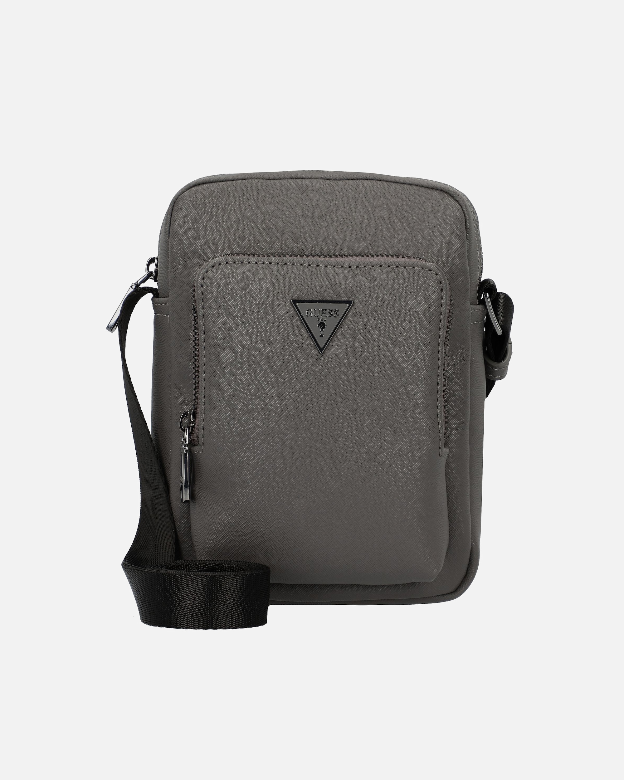 Tasche für Männlich Guess Milano Umhängetasche 20 cm asphalt