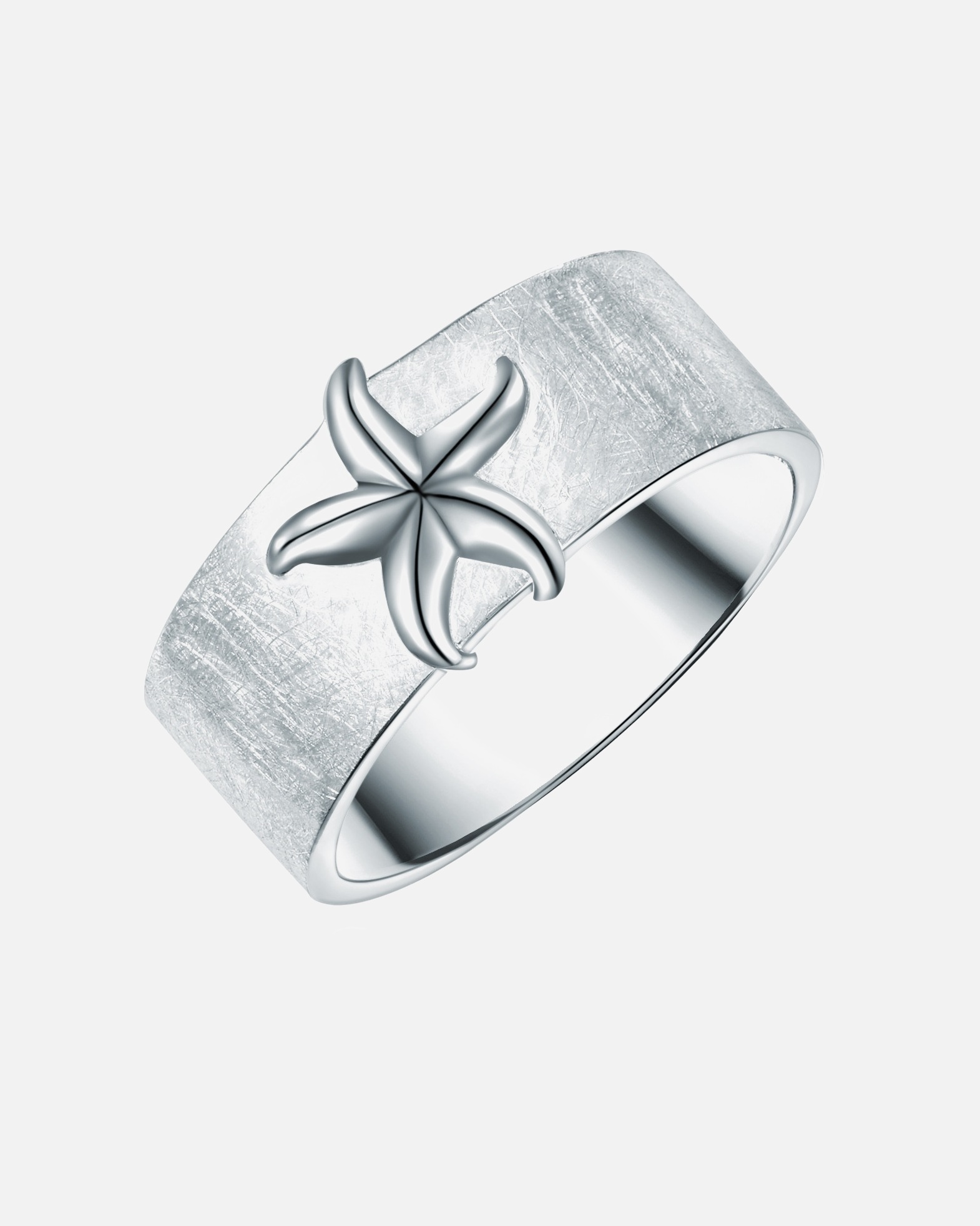 Ring für Weiblich Rafaela Donata Ring Seestern aus Sterling Silber in Silber 56