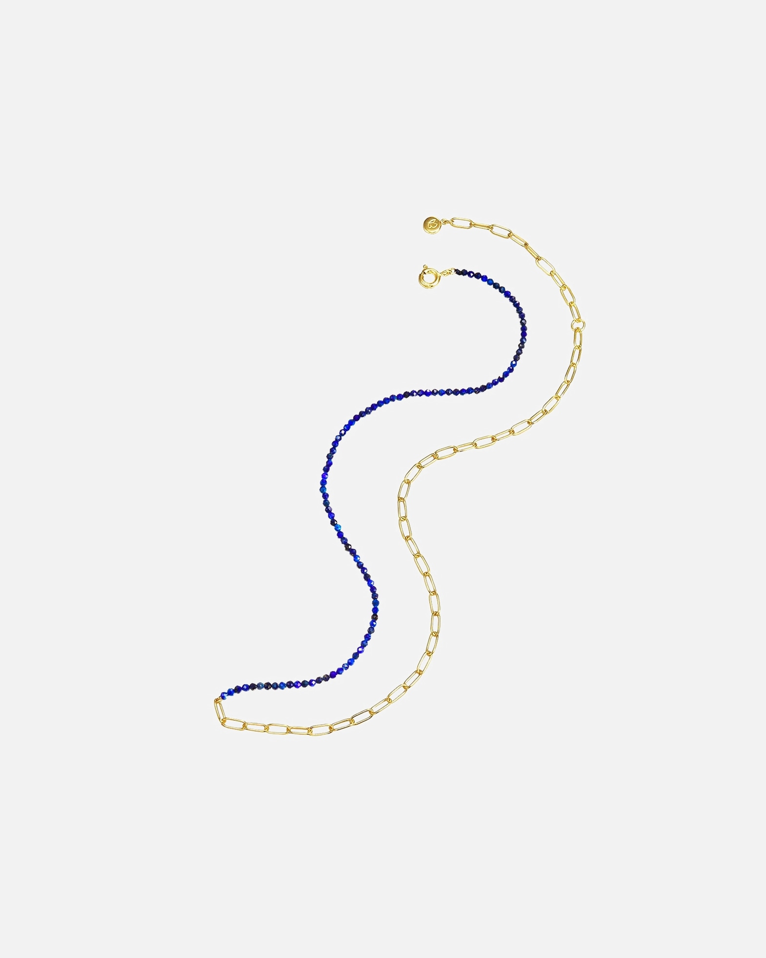 Collier for FemmeGlanzstücke MünchenCollier en argent Argent sterling Lapis-lazuli en Or jaune40,0 cm Basiskette + 5,0 cm Verlängerung