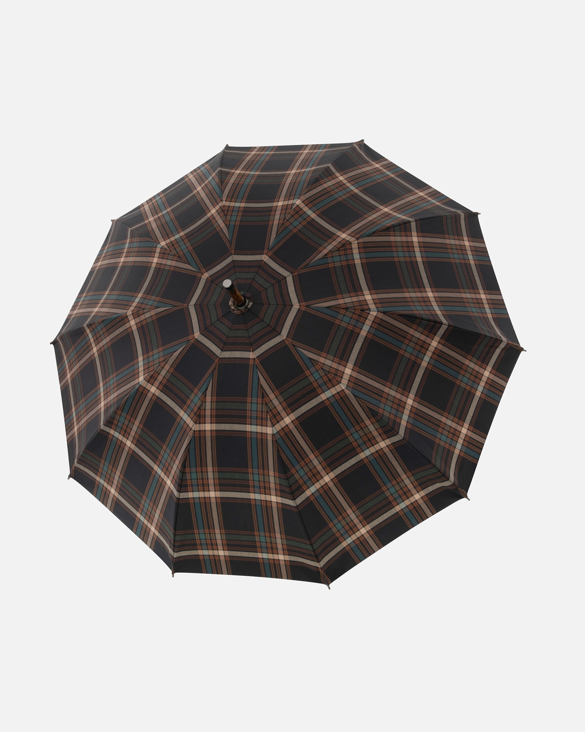 Regenschirm für Männlich doppler Zürs Kastanien Würzel Stockschirm 98 cm (One Size) karo