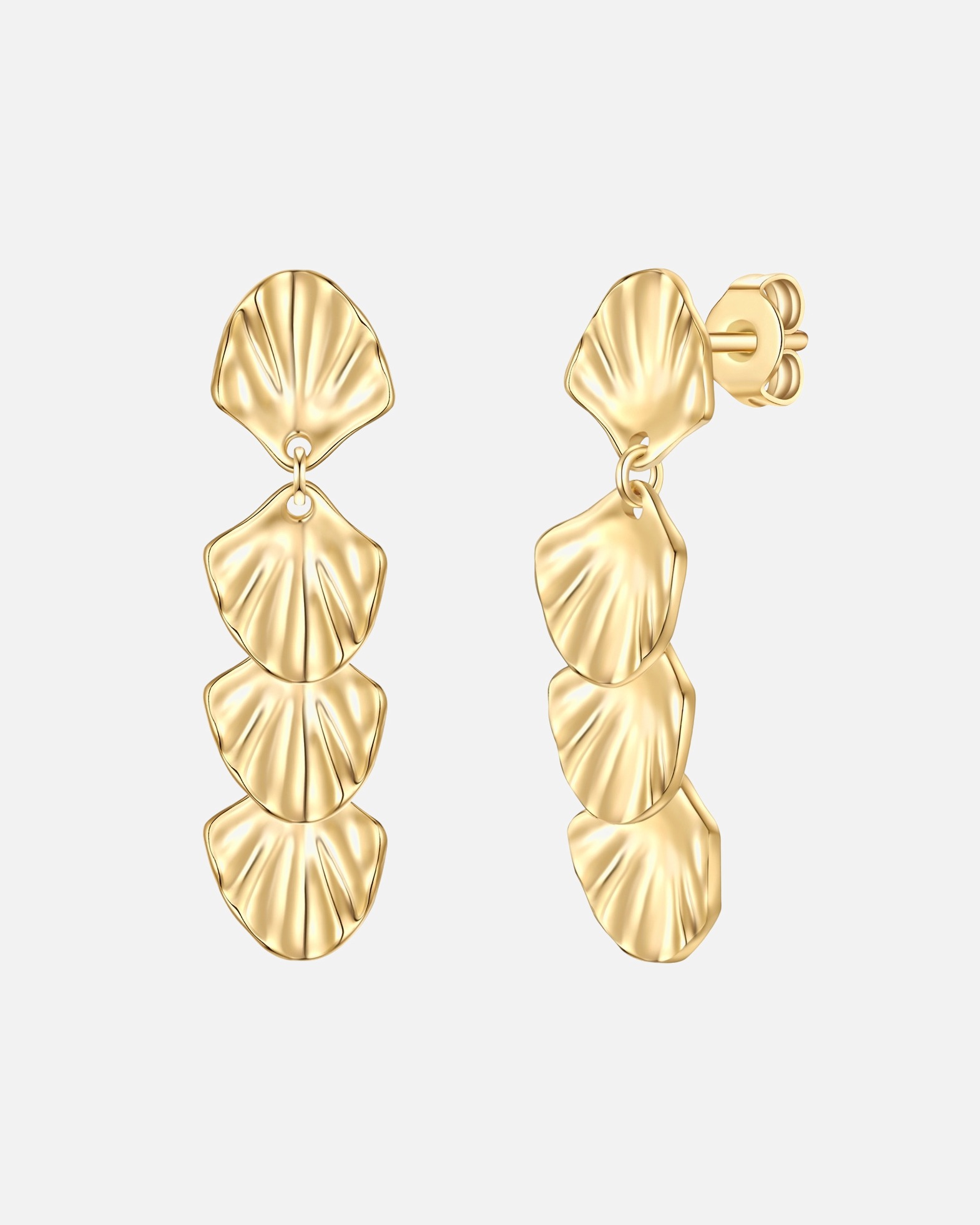 Ohrringe für Weiblich Ohrhänger aus Metall-Legierung in gelbgold 49,3 mm