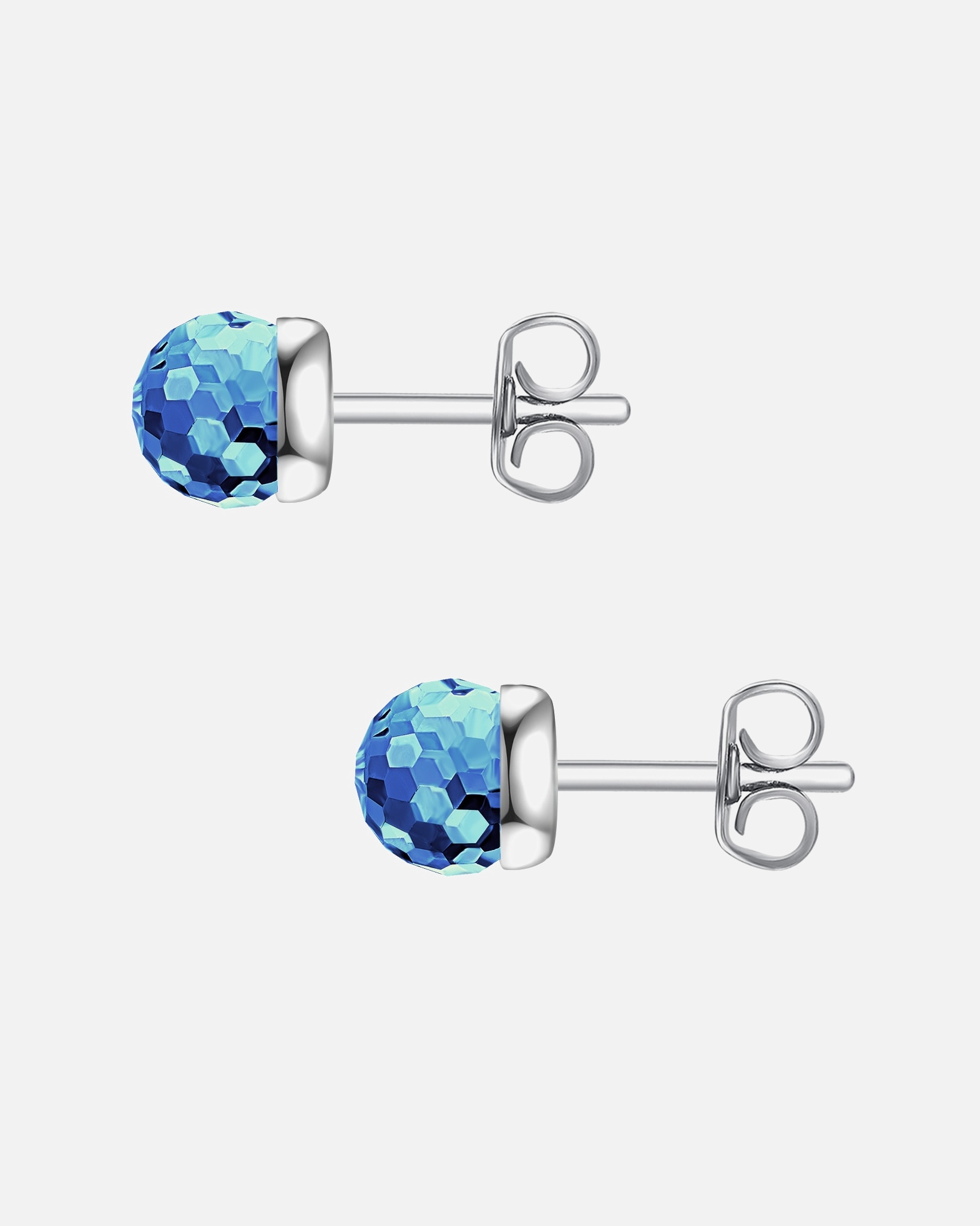 Ohrringe für Weiblich Rafaela Donata Ohrstecker Sterling Silber verziert mit Kristallen von Swarovski® in Silber 5,6 mm