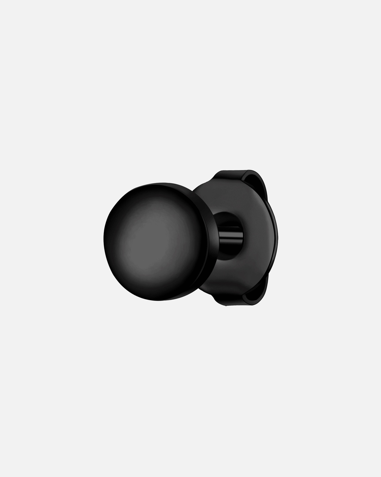 Boucle d'oreilles for HommeTrue RebelsBoucles d´oreilles en Acier inoxydable en Noir5,9 mm