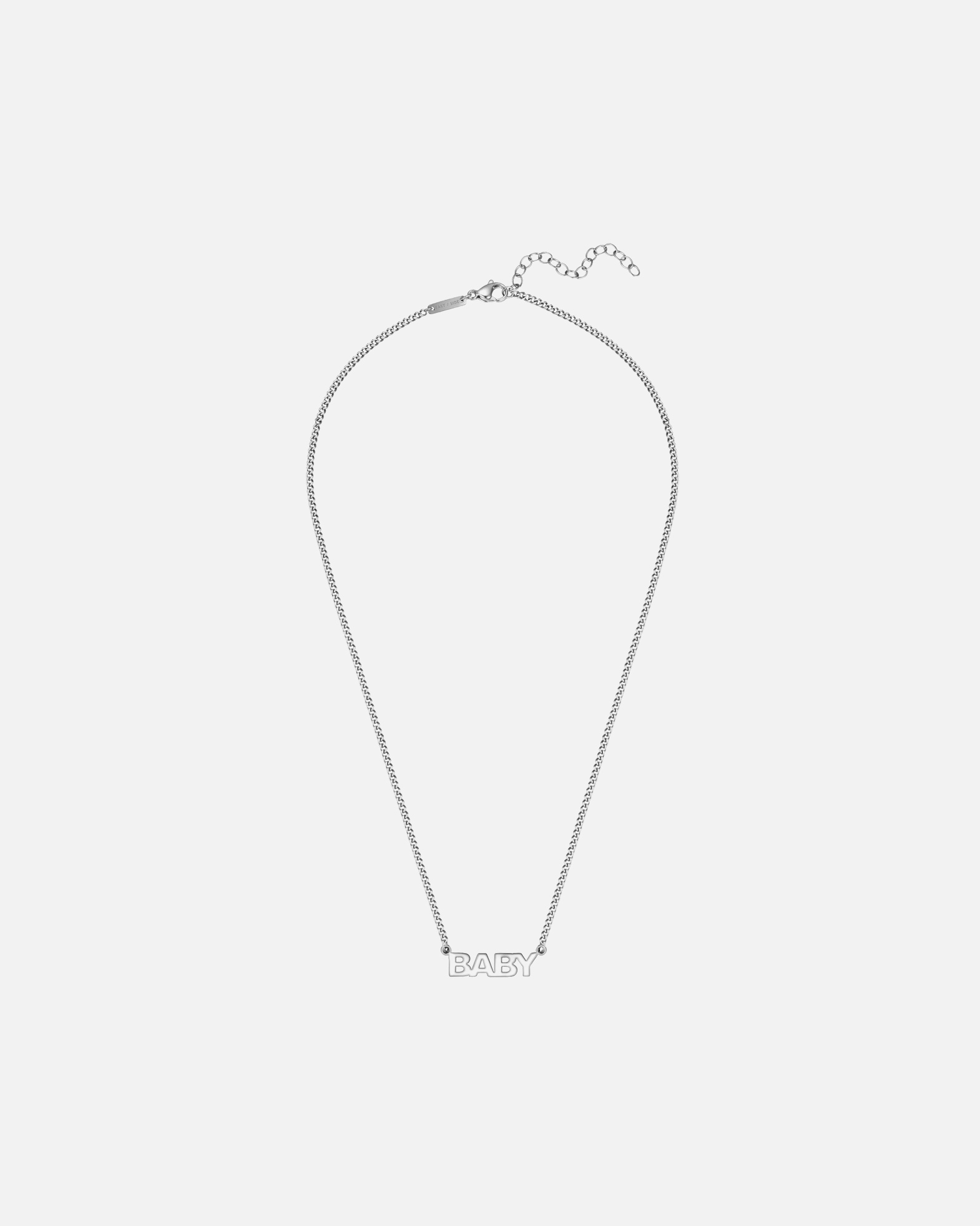 Collier for FemmeEASTSIDEChaîne BABY en Acier inoxydable en Argent40,0 cm Basiskette + 5,0 cm Verlängerung